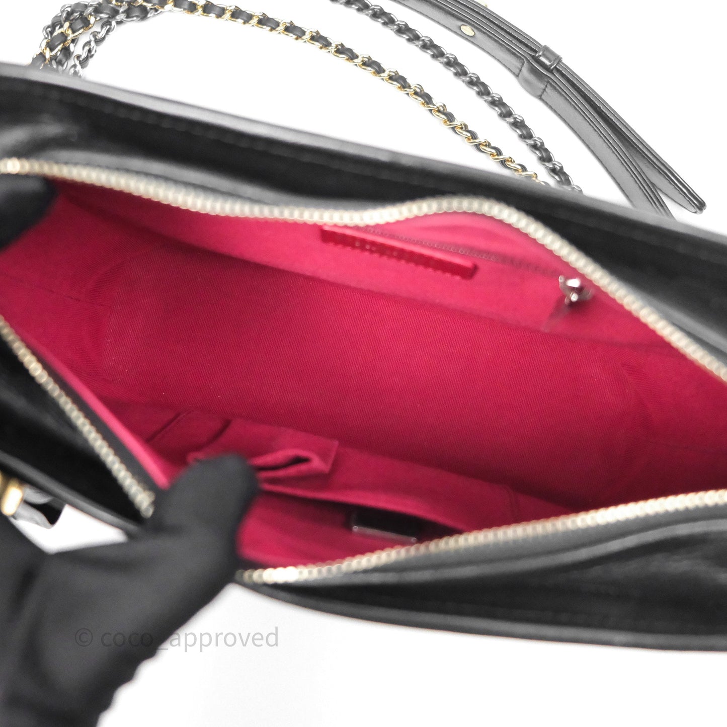 Chanel New Medium Gabrielle Hobo Quilted Black Aged Calfskin
