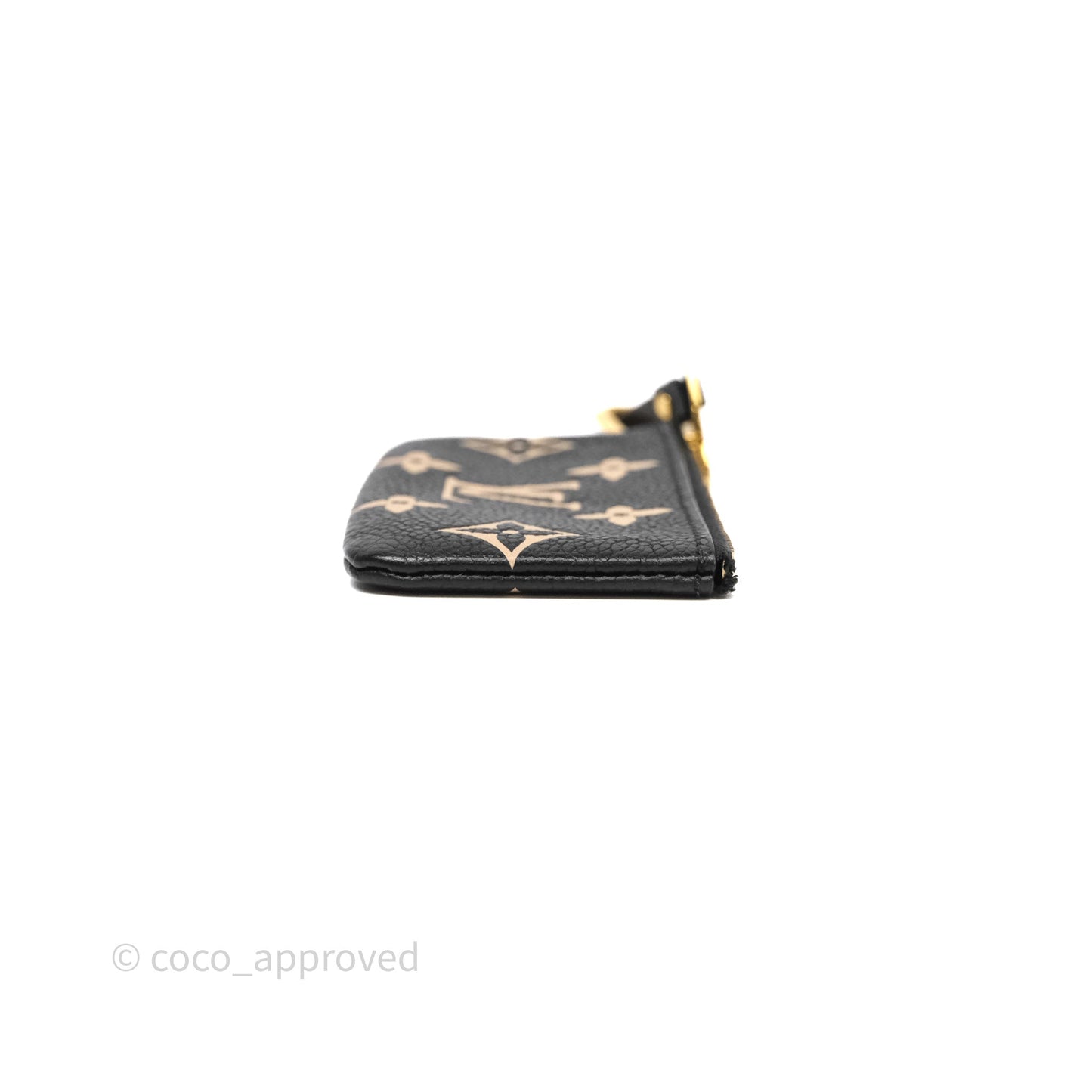 Louis Vuitton Key Pouch Black Monogram Canvas