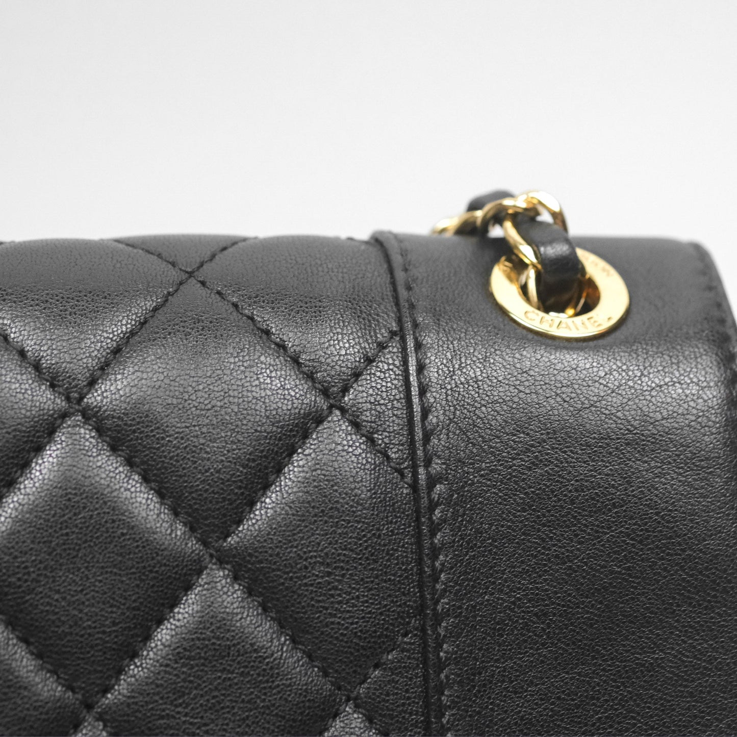 Chanel Mademoiselle Flap Bag Black Calfskin Gold Hardware