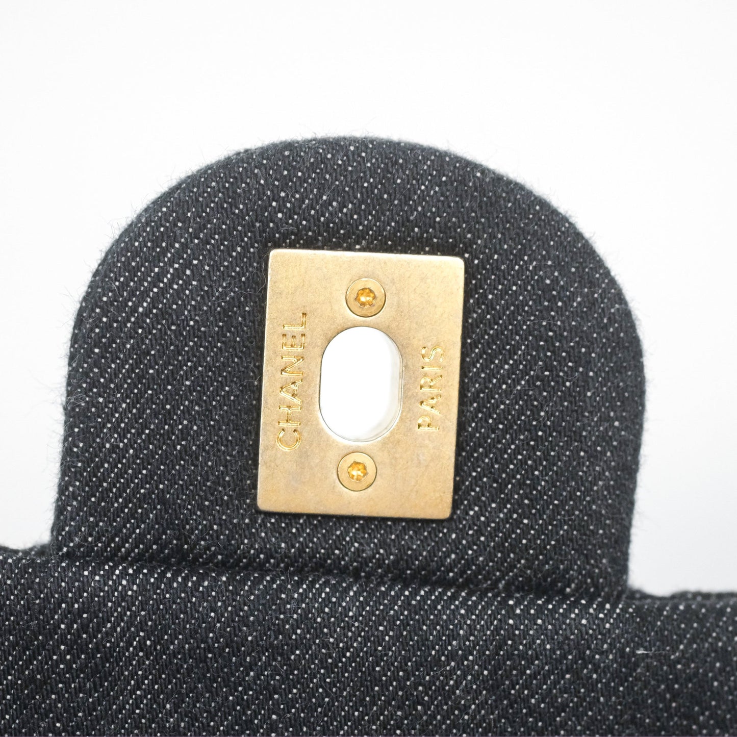 Chanel Medium Funky Town Flap Denim Aged Gold Hardware 22S
