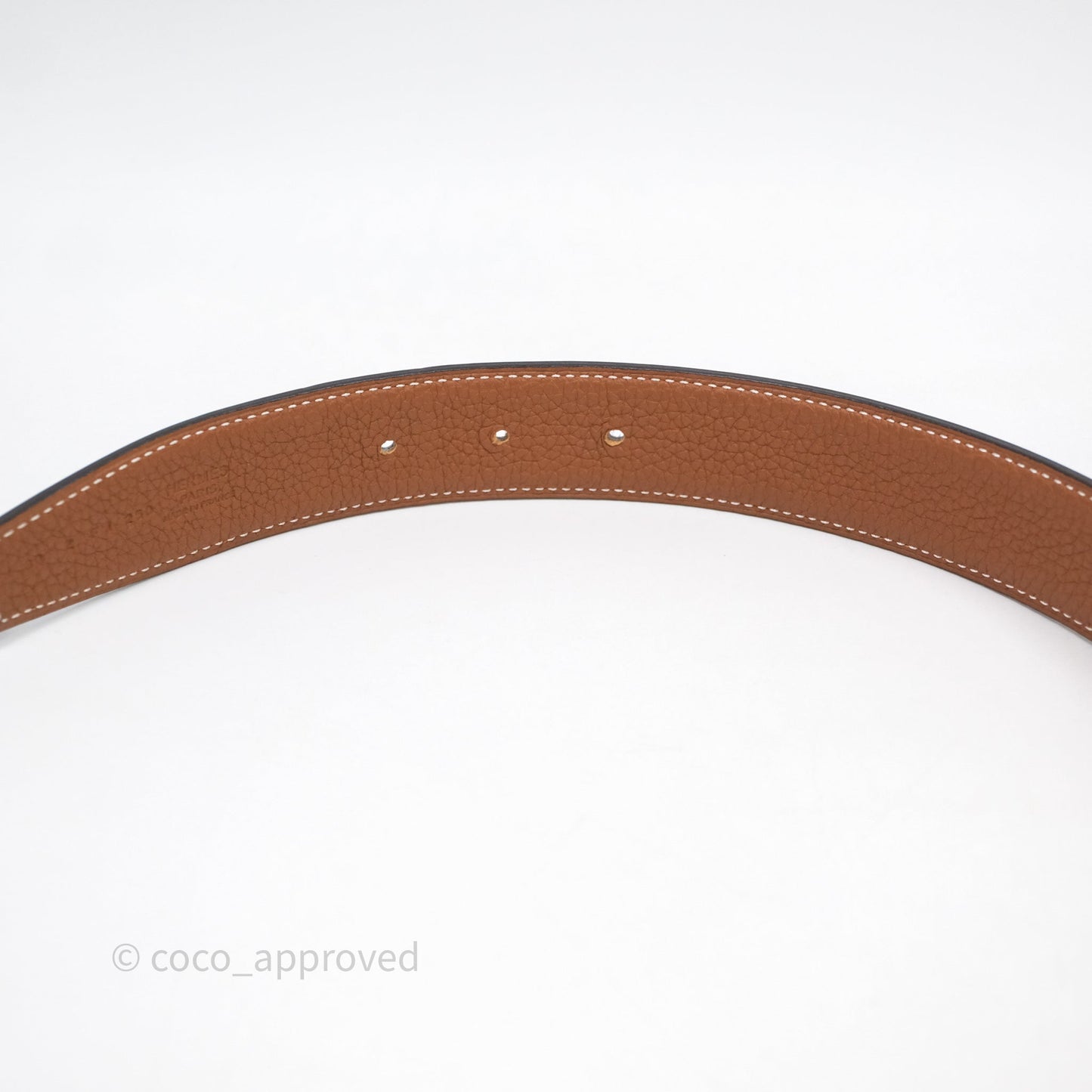 Hermès H Belt Buckle & Reversible Strap Black Gold Hardware