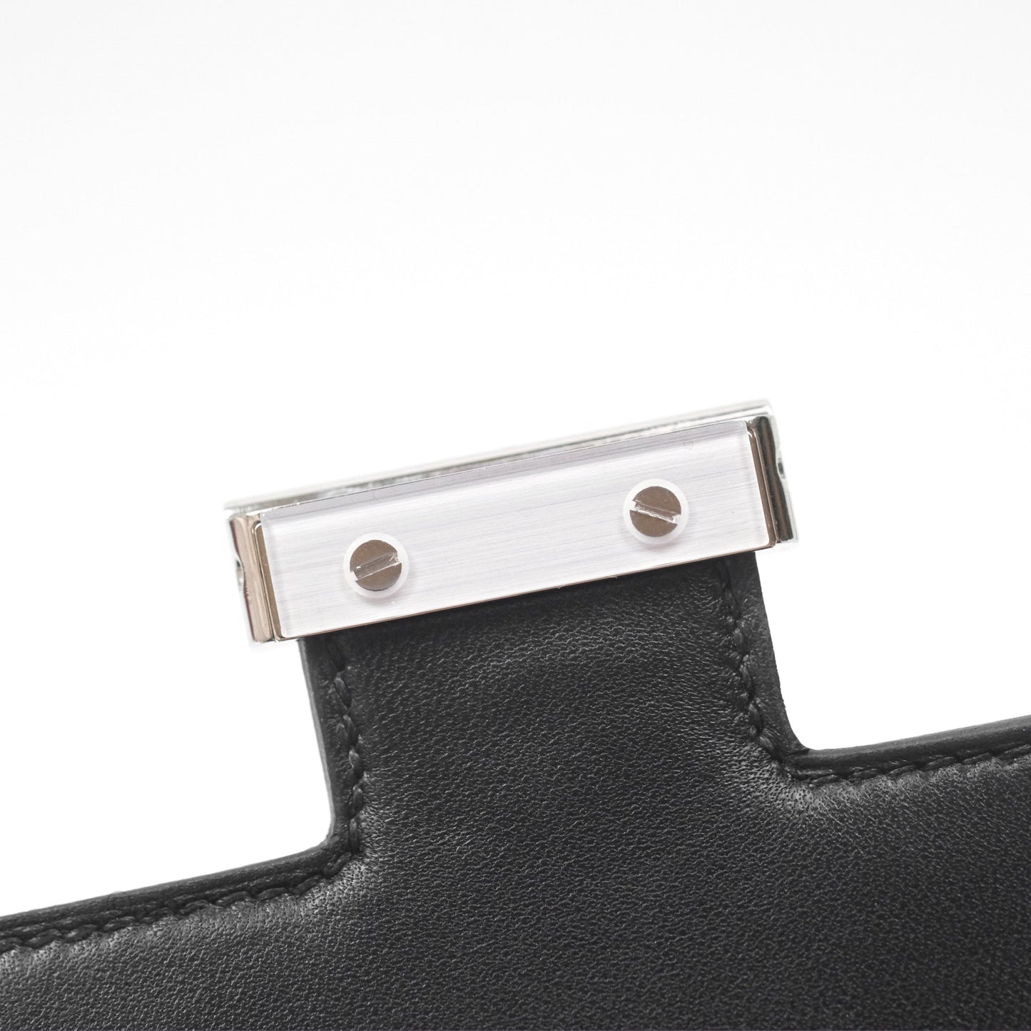 Hermès Constance Mini 18cm Mirror Noir 89 Epsom Palladium Hardware