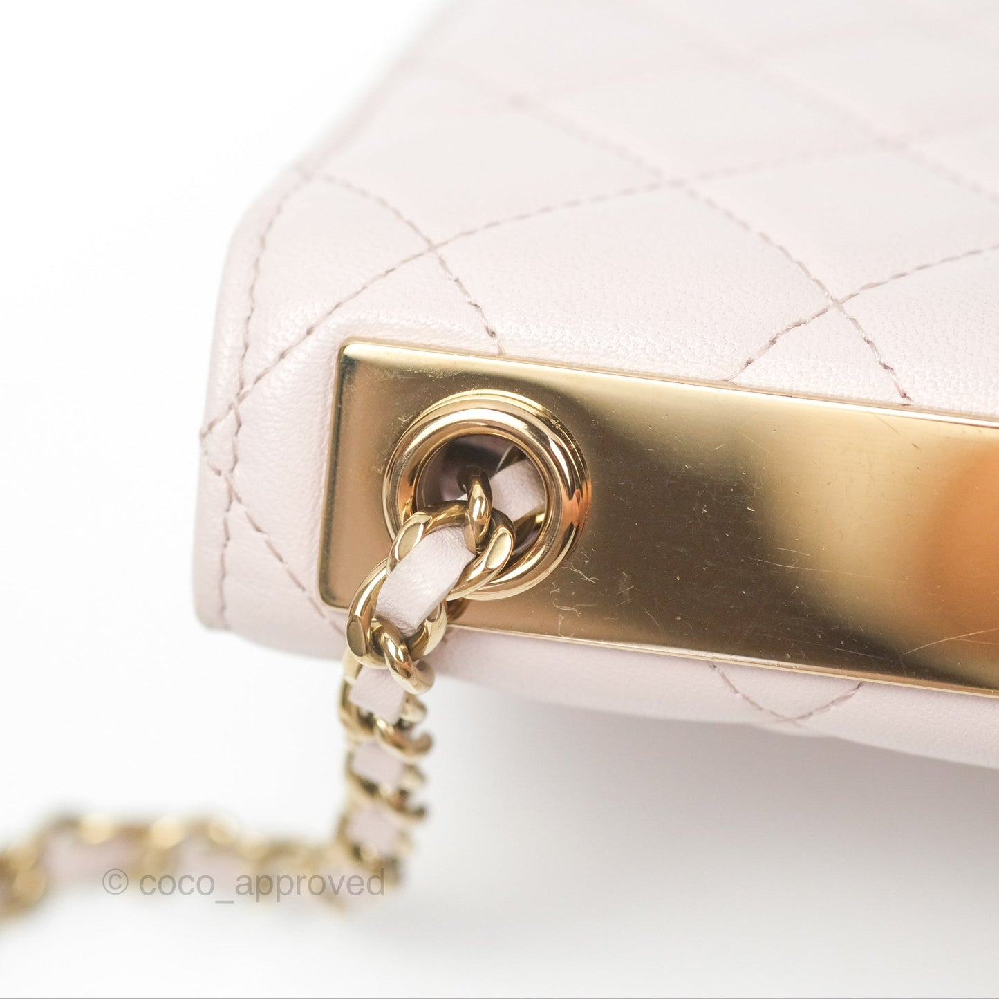 Chanel Trendy CC WOC Quilted Pink Lambskin Gold Hardware