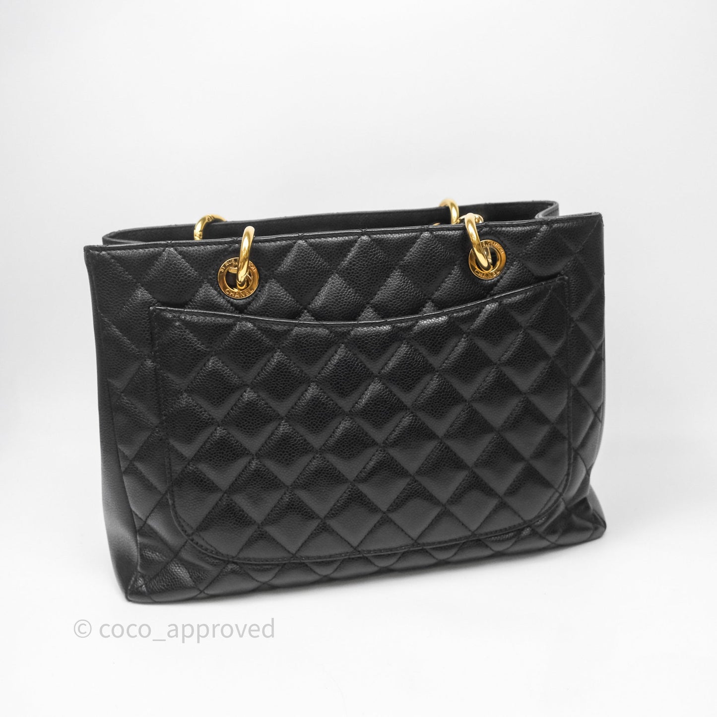 Chanel GST Black Caviar Gold Hardware