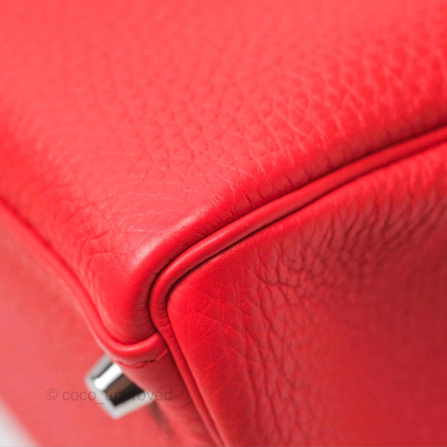 Hermès Kelly 32 Retourne Rose Jaipur Clemence Palladium Hardware