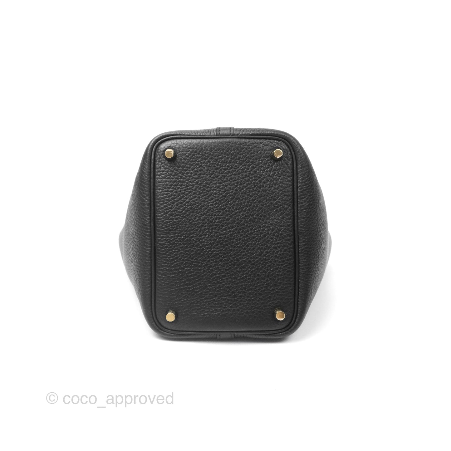Hermès Picotin Lock 18 Black Clemence Gold Hardware