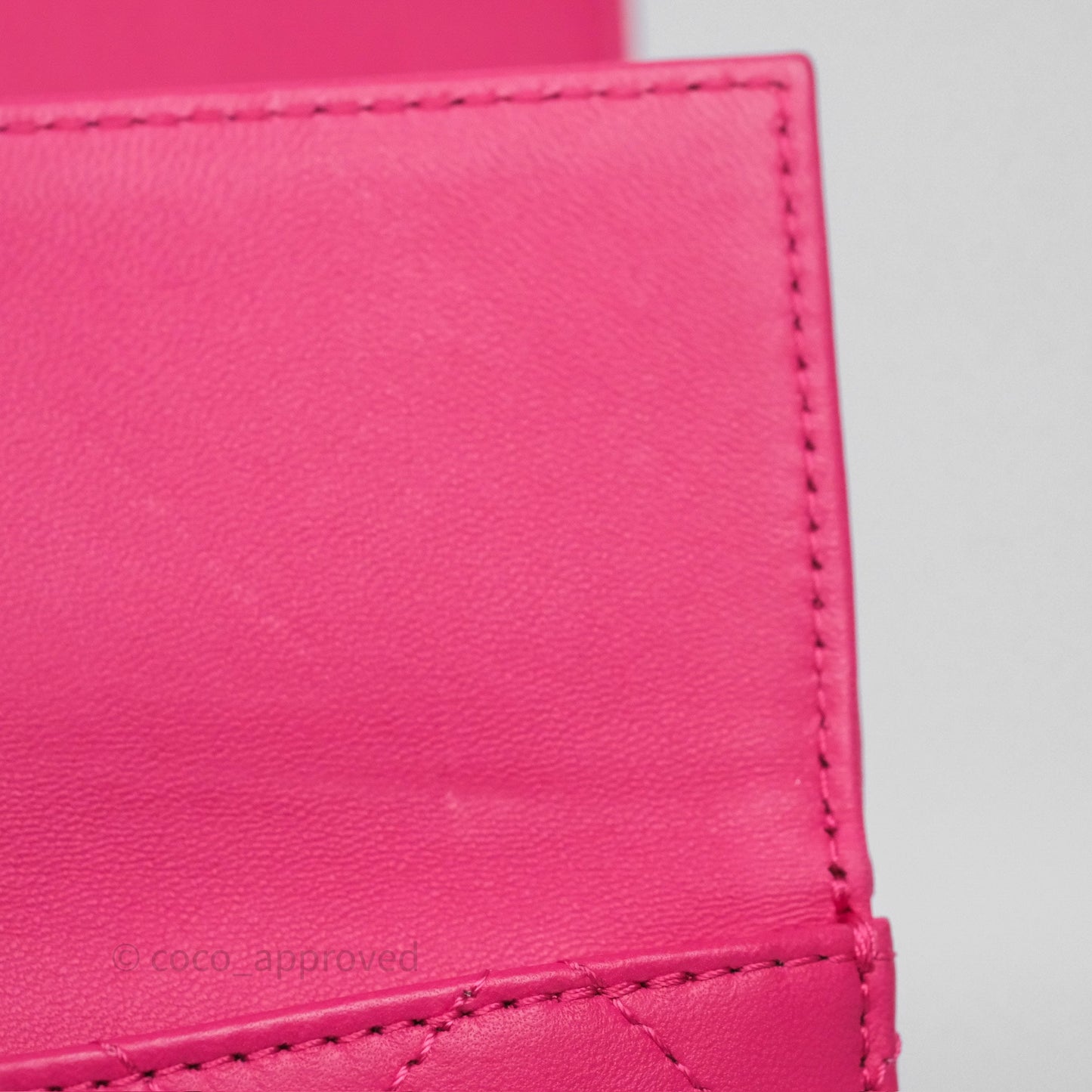 Chanel Stitched Double Flap Bag Pink Calfskin Silver Hardware