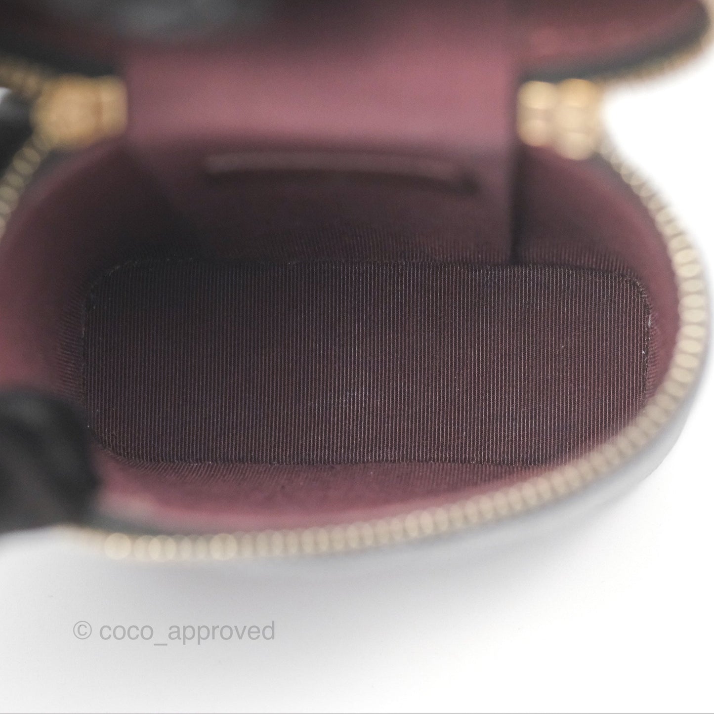 Chanel Vanity Phone Holder With Chain Black Caviar Gold Hardware