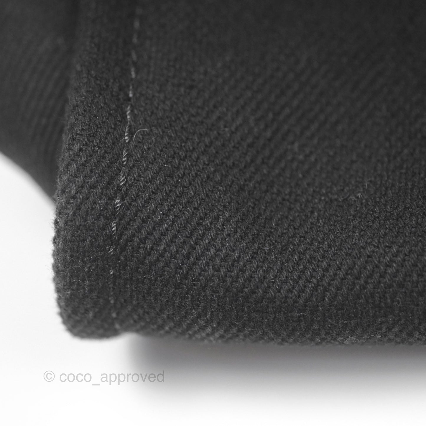Chanel Medium Deauville Black Canvas Imitation Pearl