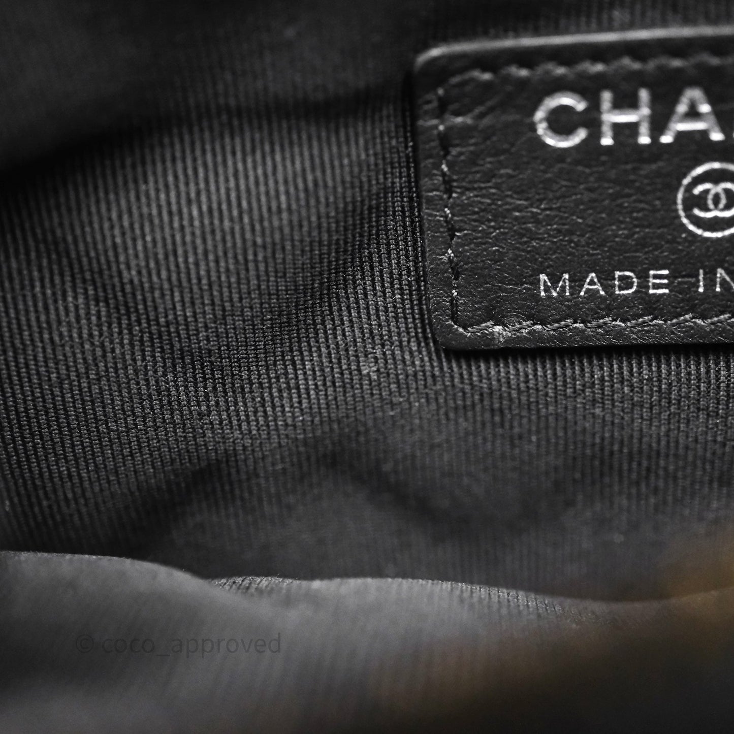 Chanel Quilted Mini O Case So Black Calfskin