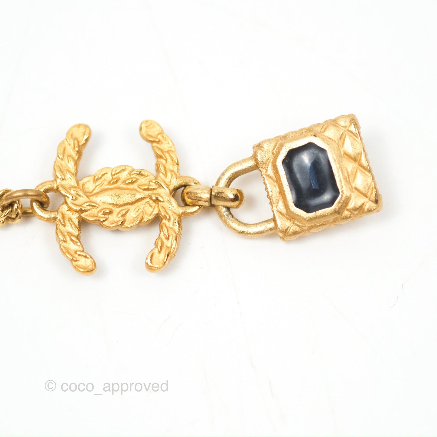 Chanel Crystal CC Braided Black Leather Multicolor Necklace Gold Tone 20C