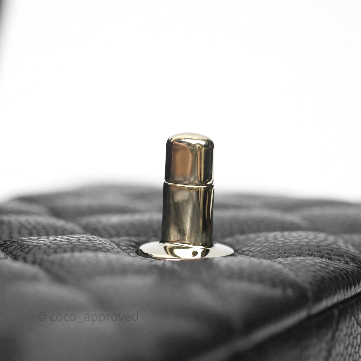 Chanel Quilted Mini Rectangular Black Caviar Gold Hardware