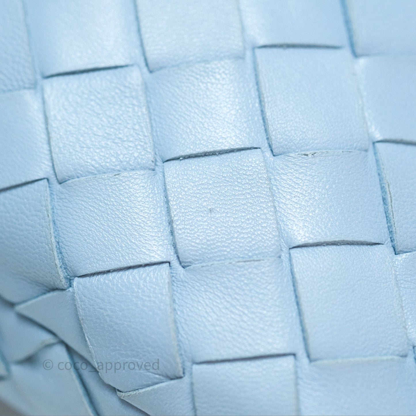 Bottega Veneta Mini Jodie Bag Intrecciato In Ice Lambskin Silver Hardware⁣⁣