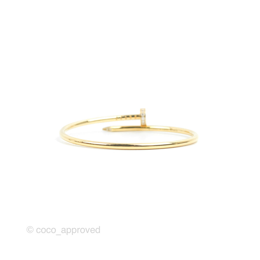 Cartier Juste Un Clou Bracelet 18K Yellow Gold Diamond