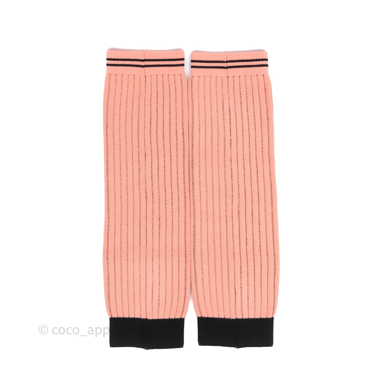 Chanel Branded CC Logo Pink Leg Warmers