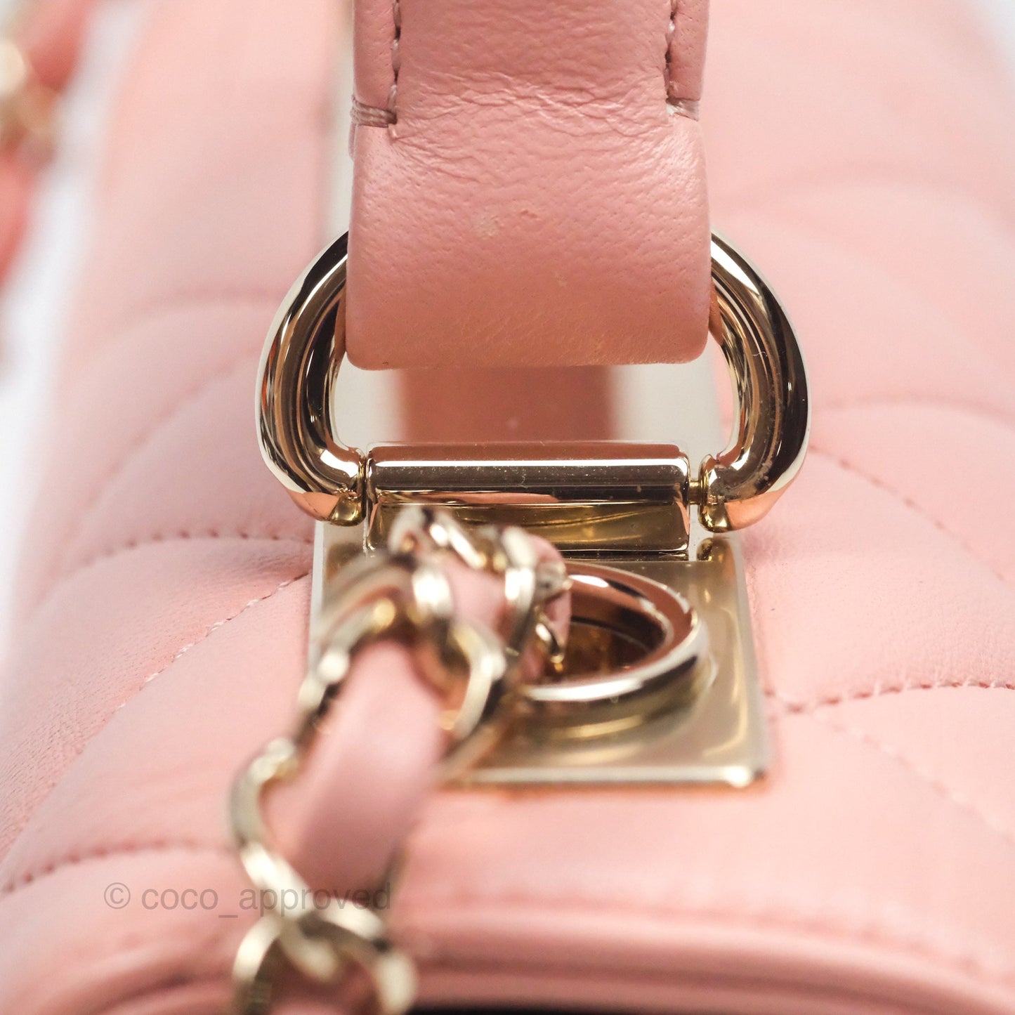 Chanel Small Trendy CC Pink Lambskin Gold Hardware