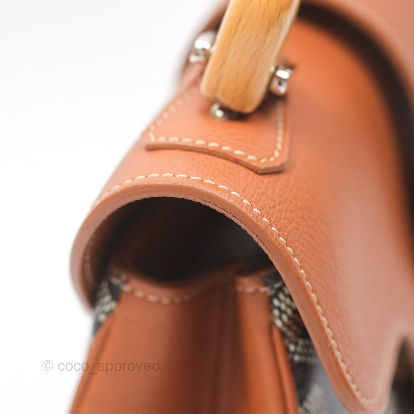 Goyard Saïgon Mini Bag Tan Goyardine Canvas/Chevroches Calfskin