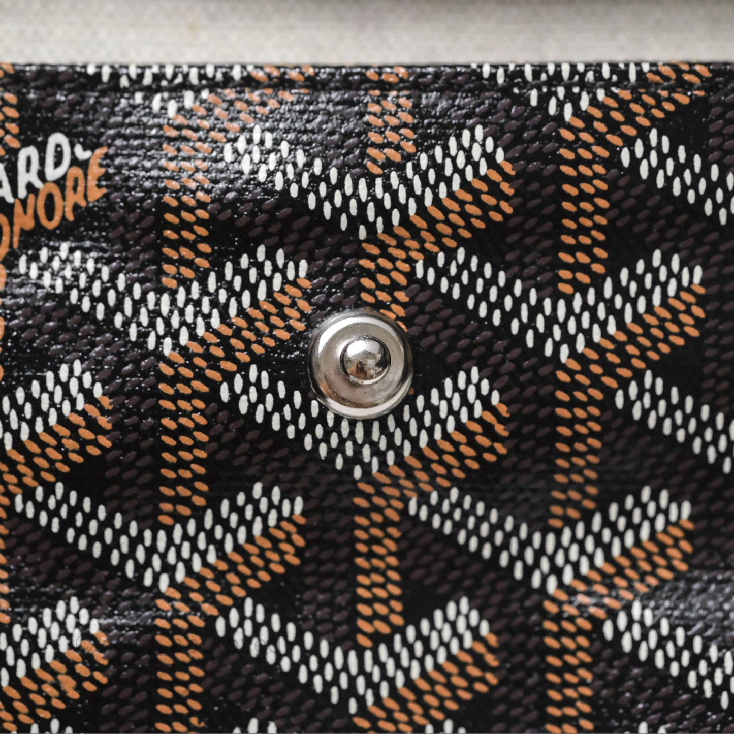 Goyard Anjou Mini Bag Goyardine Canvas Black