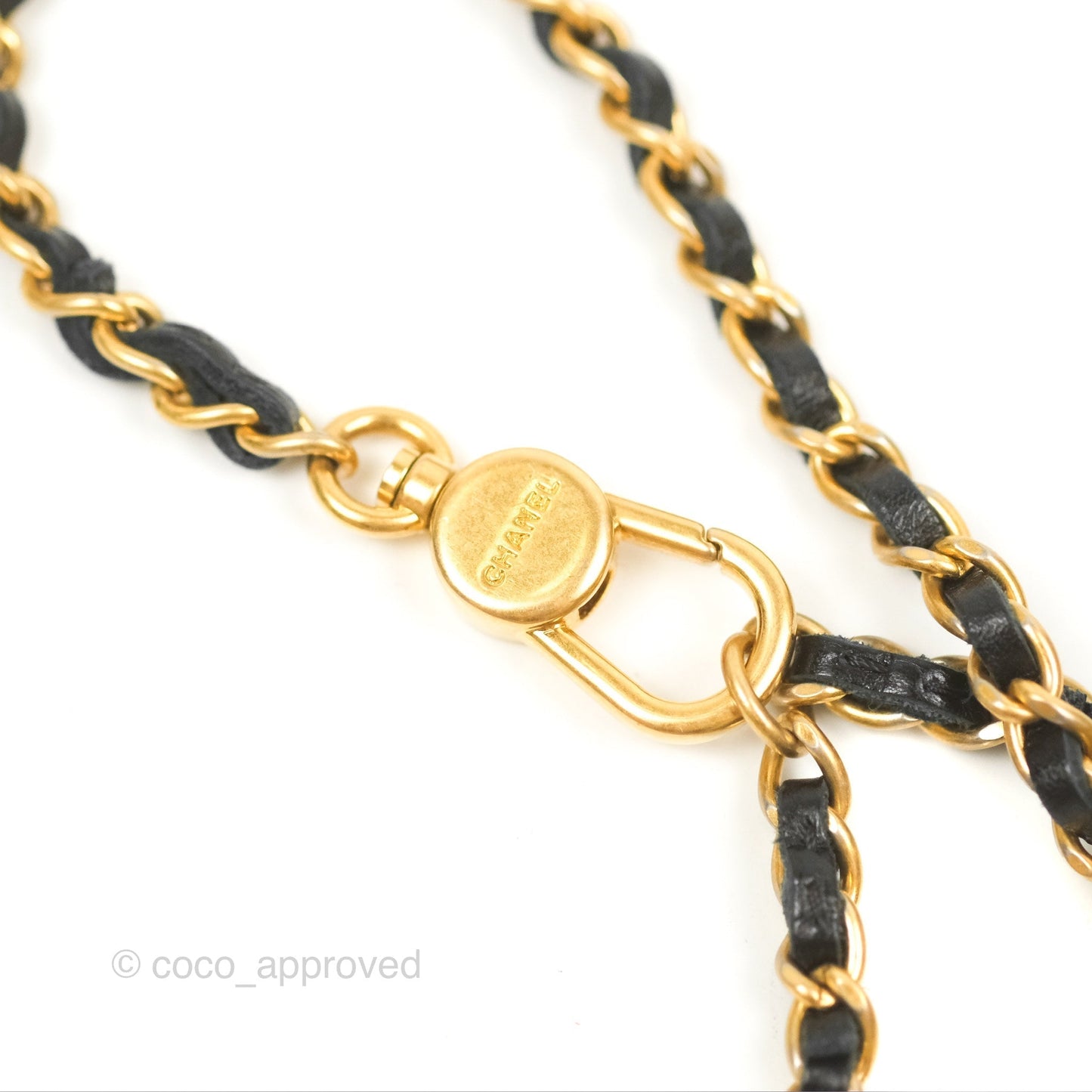 Chanel Waist Belt Bag Black Glazed Aged Calfskin Aged Gold Hardware
