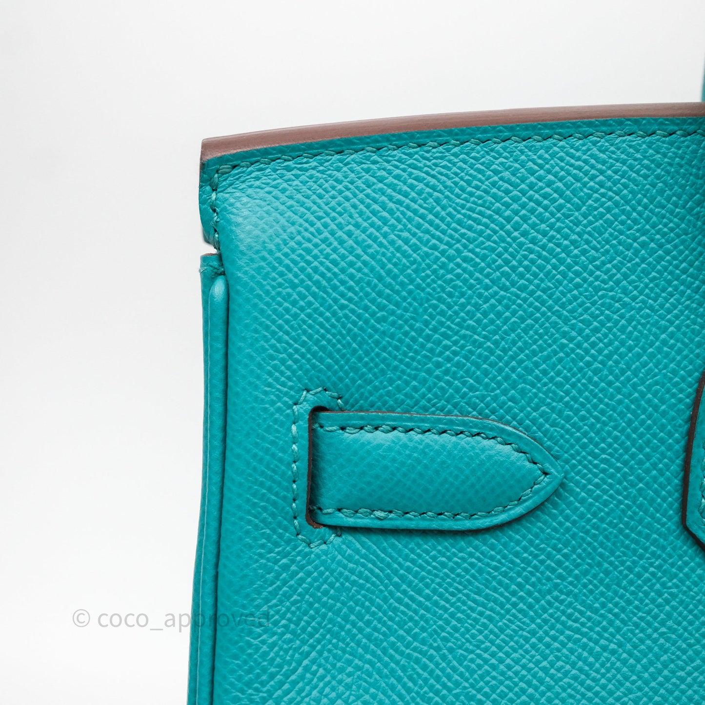 Hermès Birkin 30 Retourne Vert Verone U1 Epsom Palladium Hardware