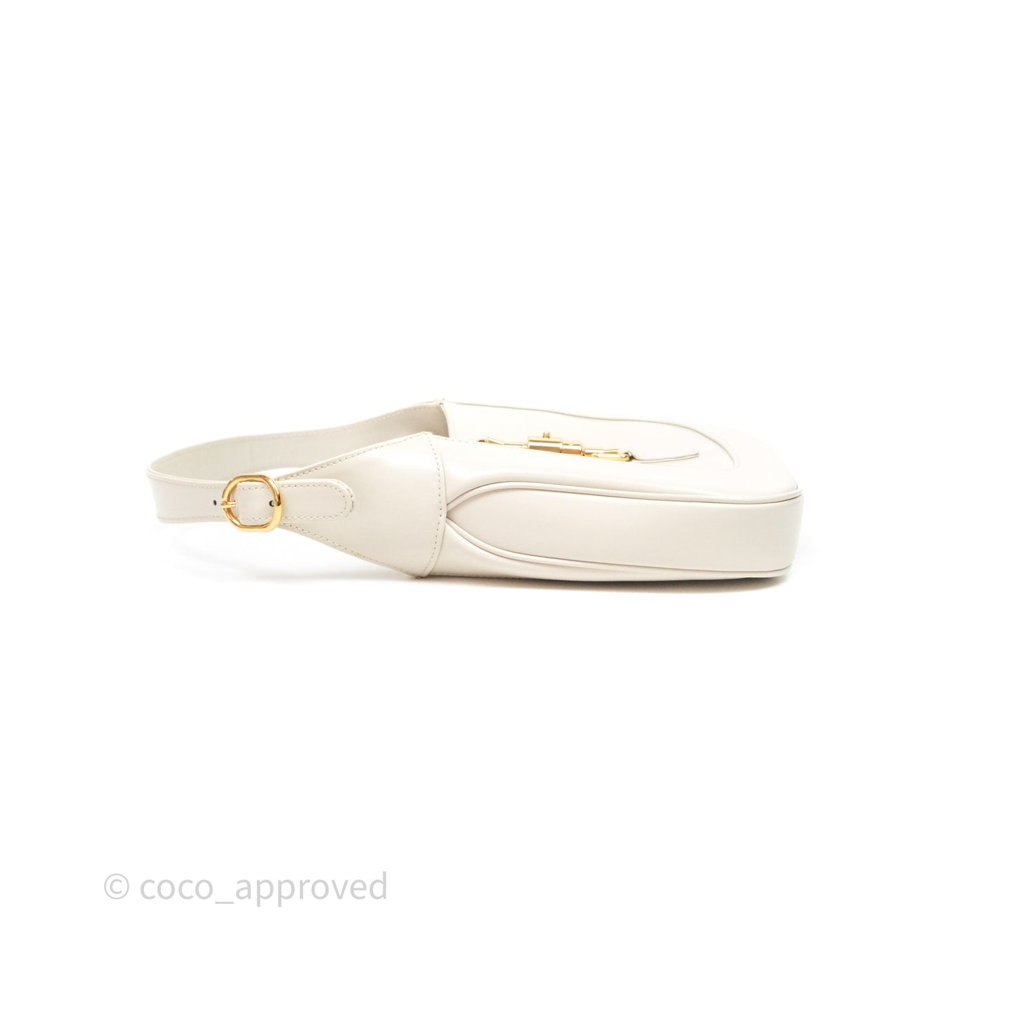 Gucci Jackie 1961 White Small Shoulder Bag Gold Hardware