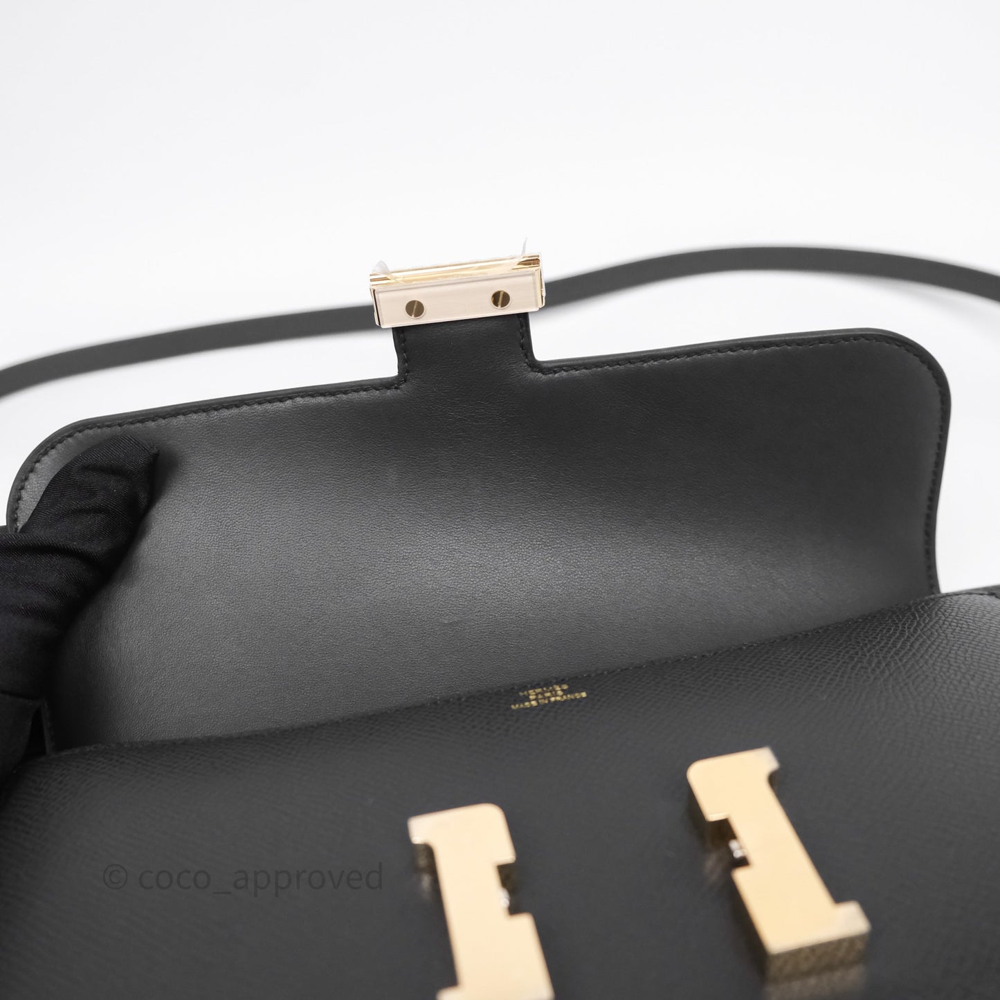 Hermès Constance Elan Plomb 8P Epsom Gold Hardware