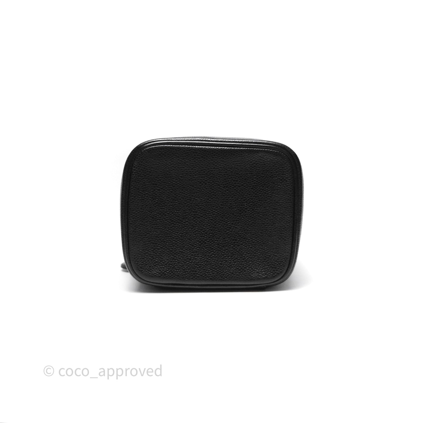 Chanel Vintage Vanity Case Black Caviar Gold Hardware
