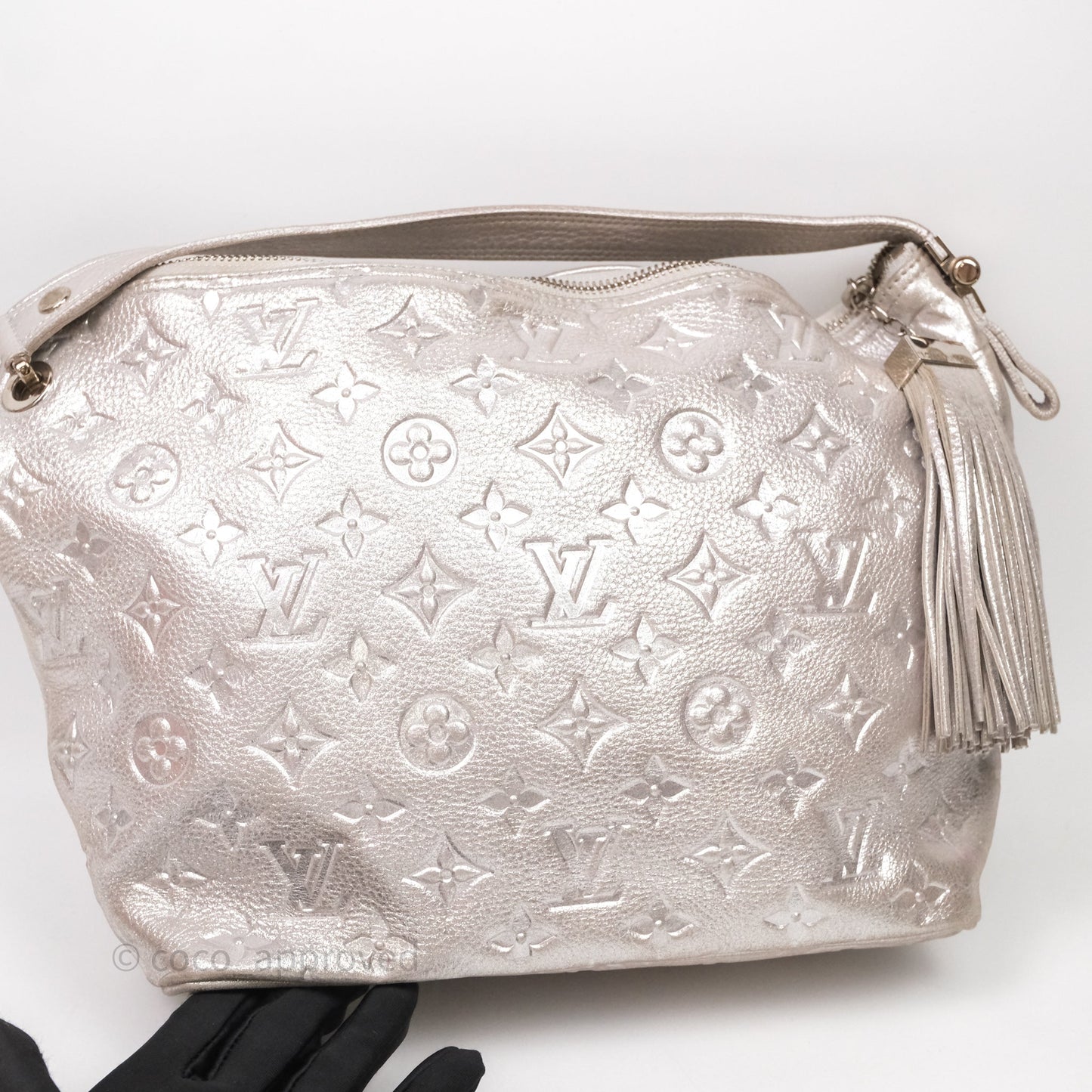 Louis Vuitton Monogram Shimmer Halo Bag Silver