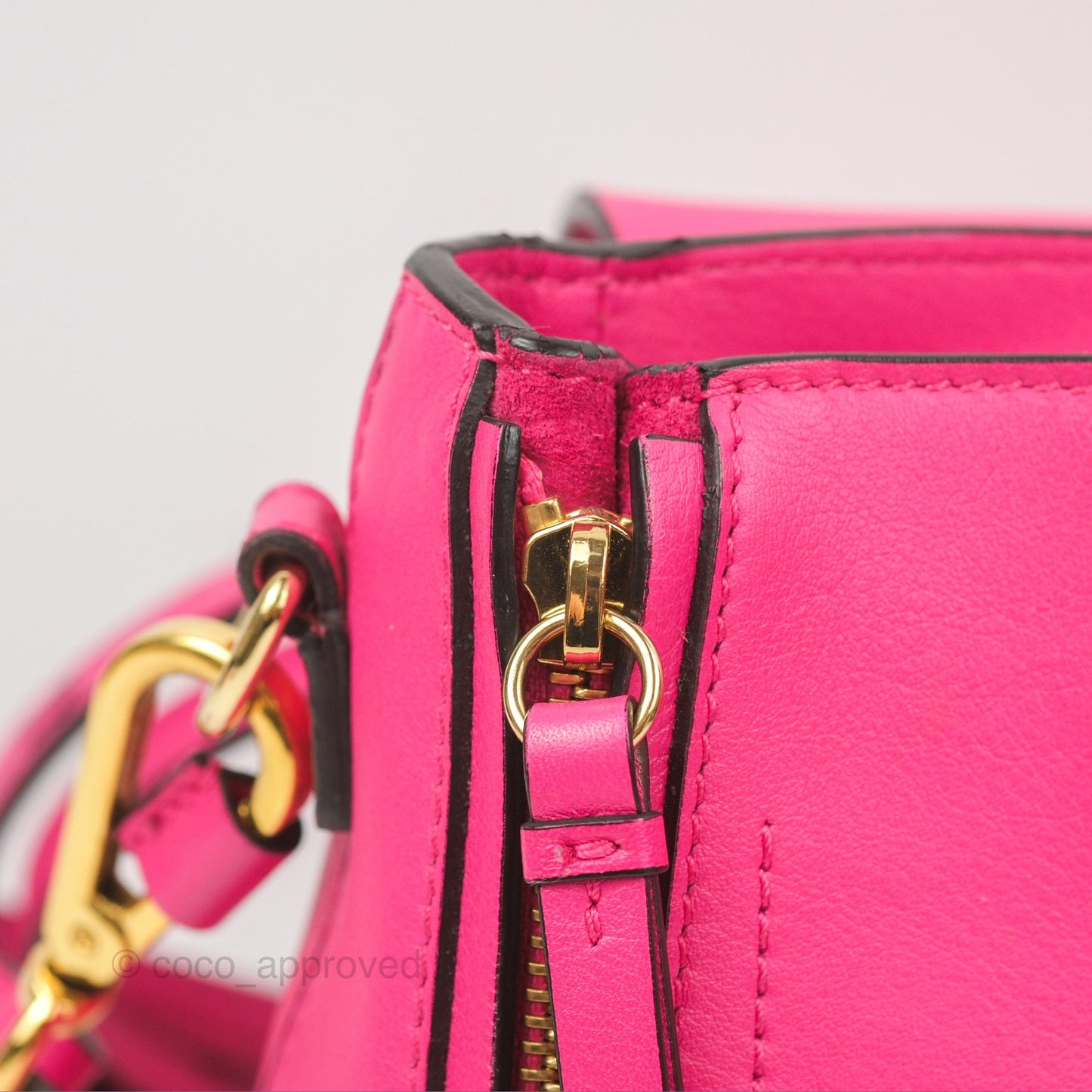 Chloé Mini Faye Backpack Hot Pink