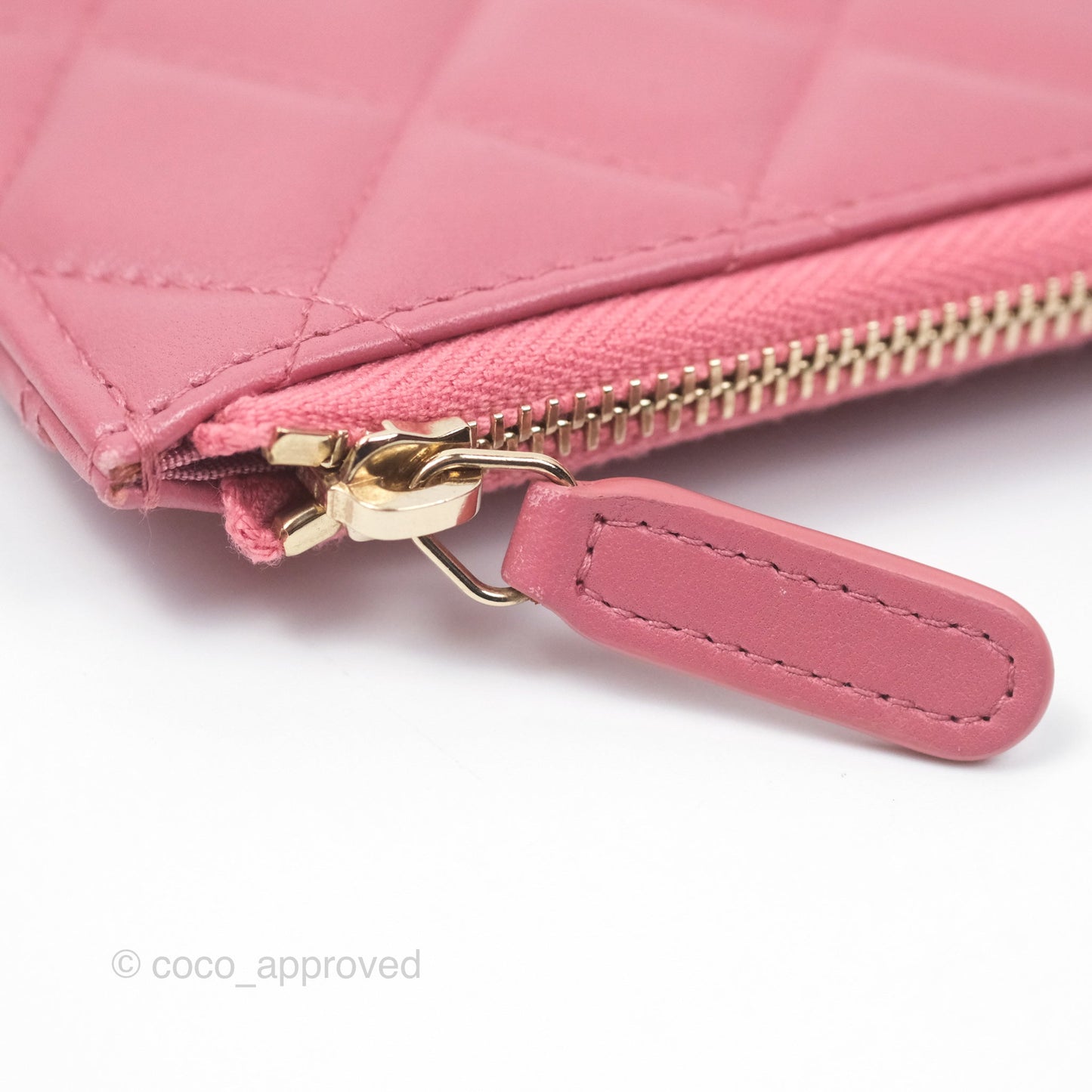 Chanel Boy Long Pouch Wallet Dusty Pink Lambskin Aged Gold Hardware