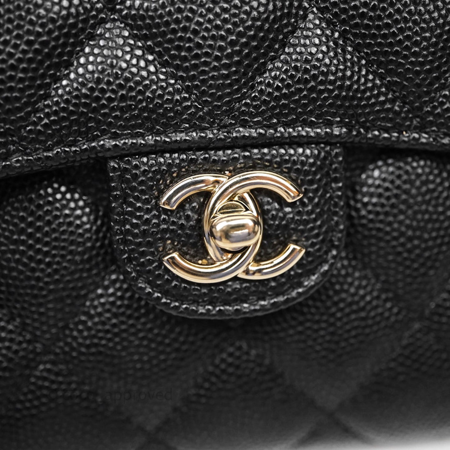 Chanel Quilted Mini Wallet on Chain WOC Black Caviar Gold Hardware