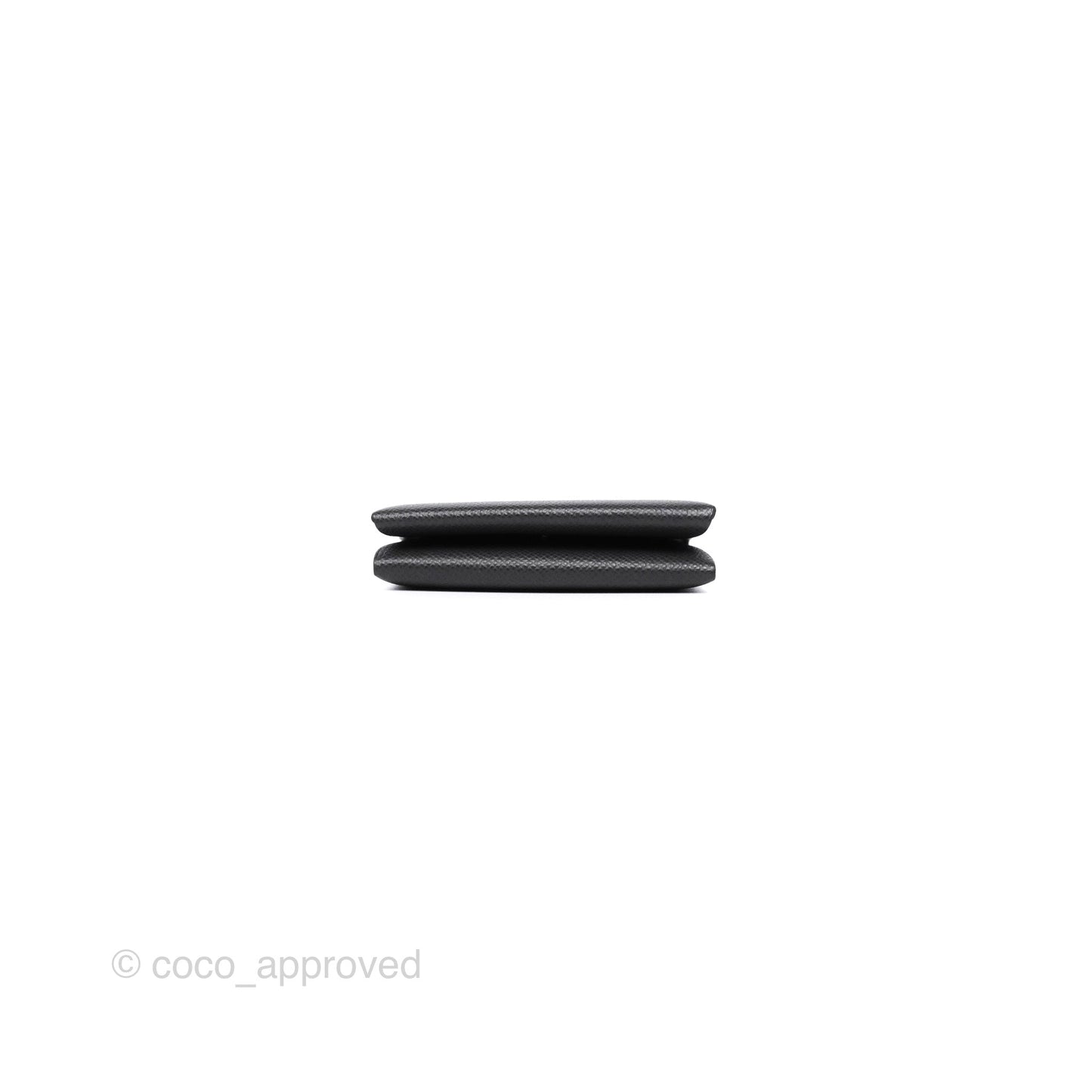 Hermès Calvi Duo Compact Card Holder Graphite 88 Epsom