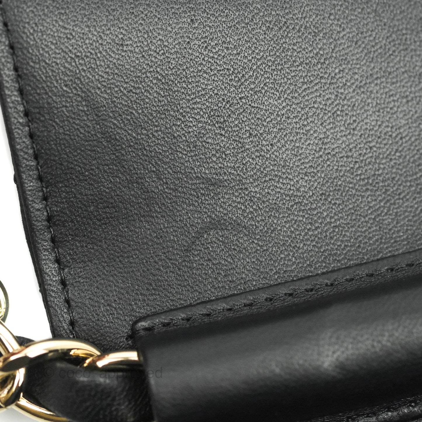 Chanel Mini Bag Black Lambskin Crochet Gold Hardware 22C