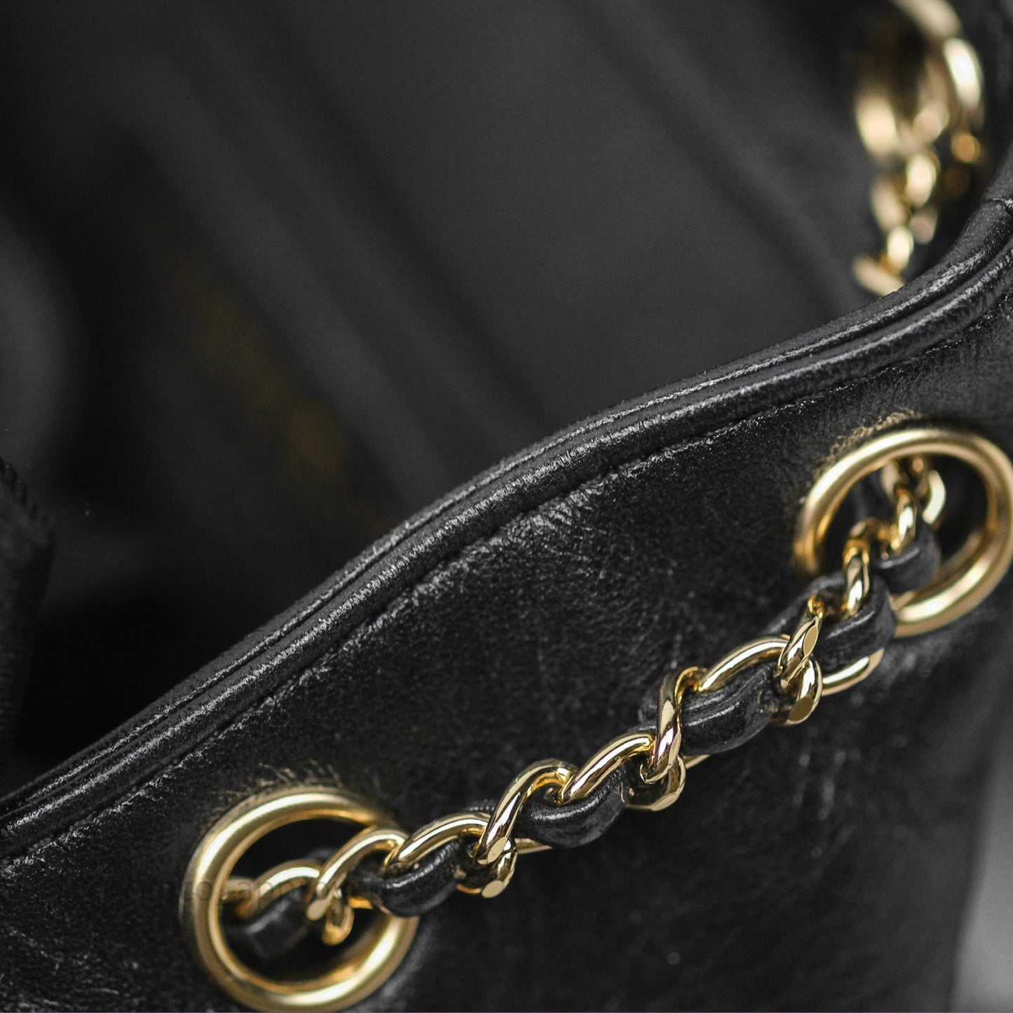 Chanel Quilted Small Duma Drawstring Backpack Black Calfskin Gold Hardware