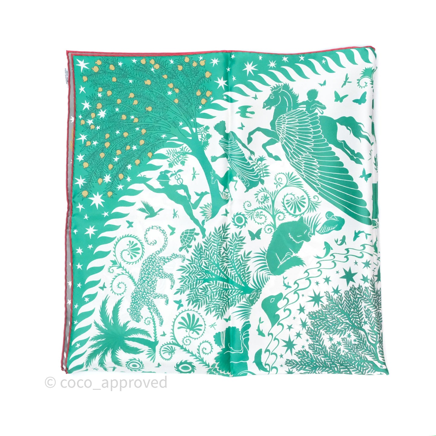 Hermès Sous Le Charme D'Orphee Double Face Scarf 90