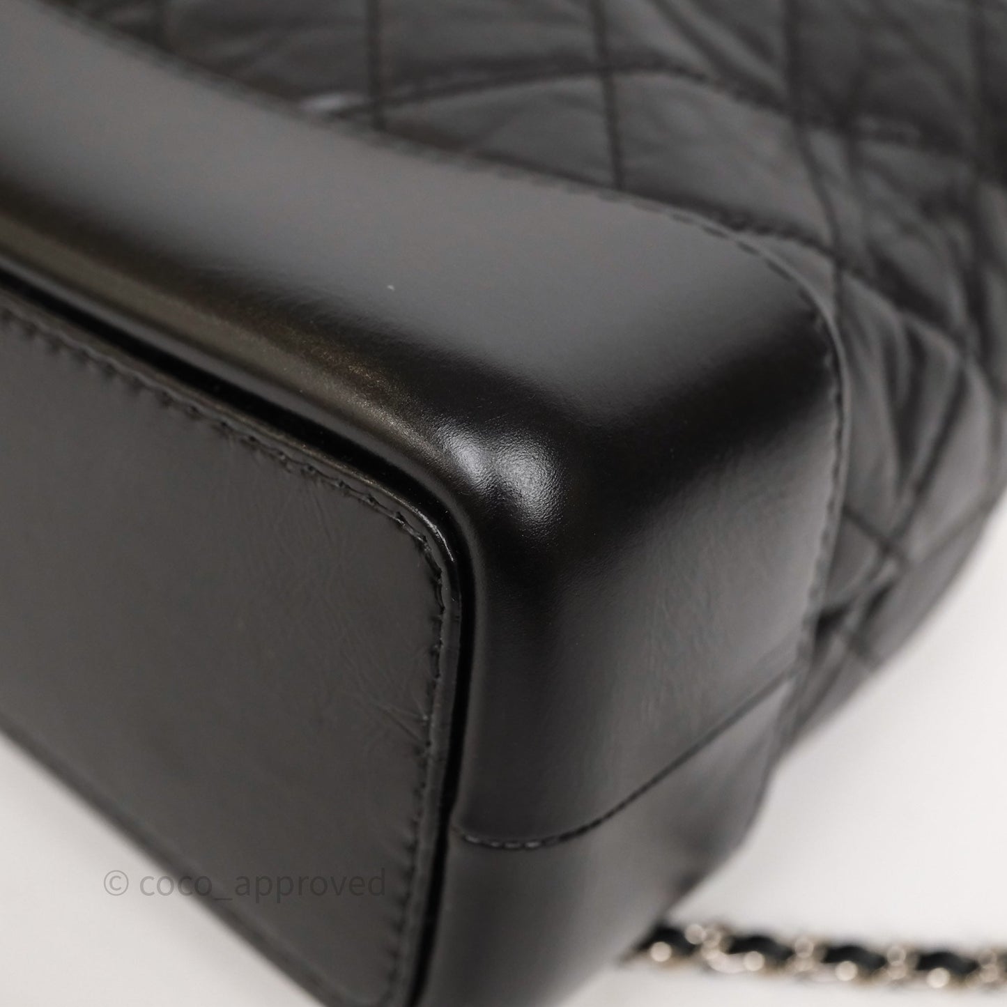 Chanel Small Gabrielle Backpack Black Aged Calfskin