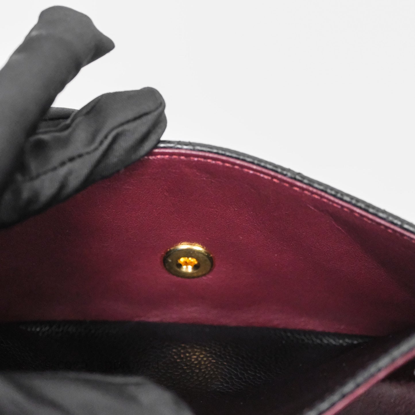 Chanel Small Classic Flap Quilted Black Caviar Gold Hardware
