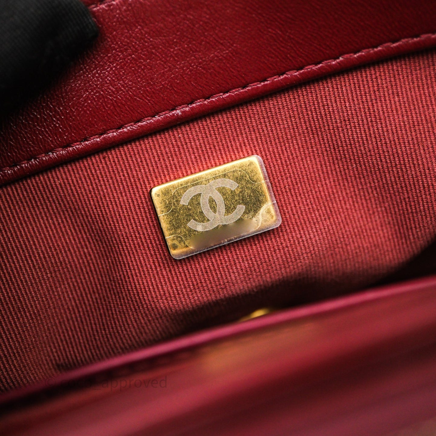 Chanel Small All Slide Adjustable Chain Flap Bag Burgundy Lambskin Aged Gold Hardware