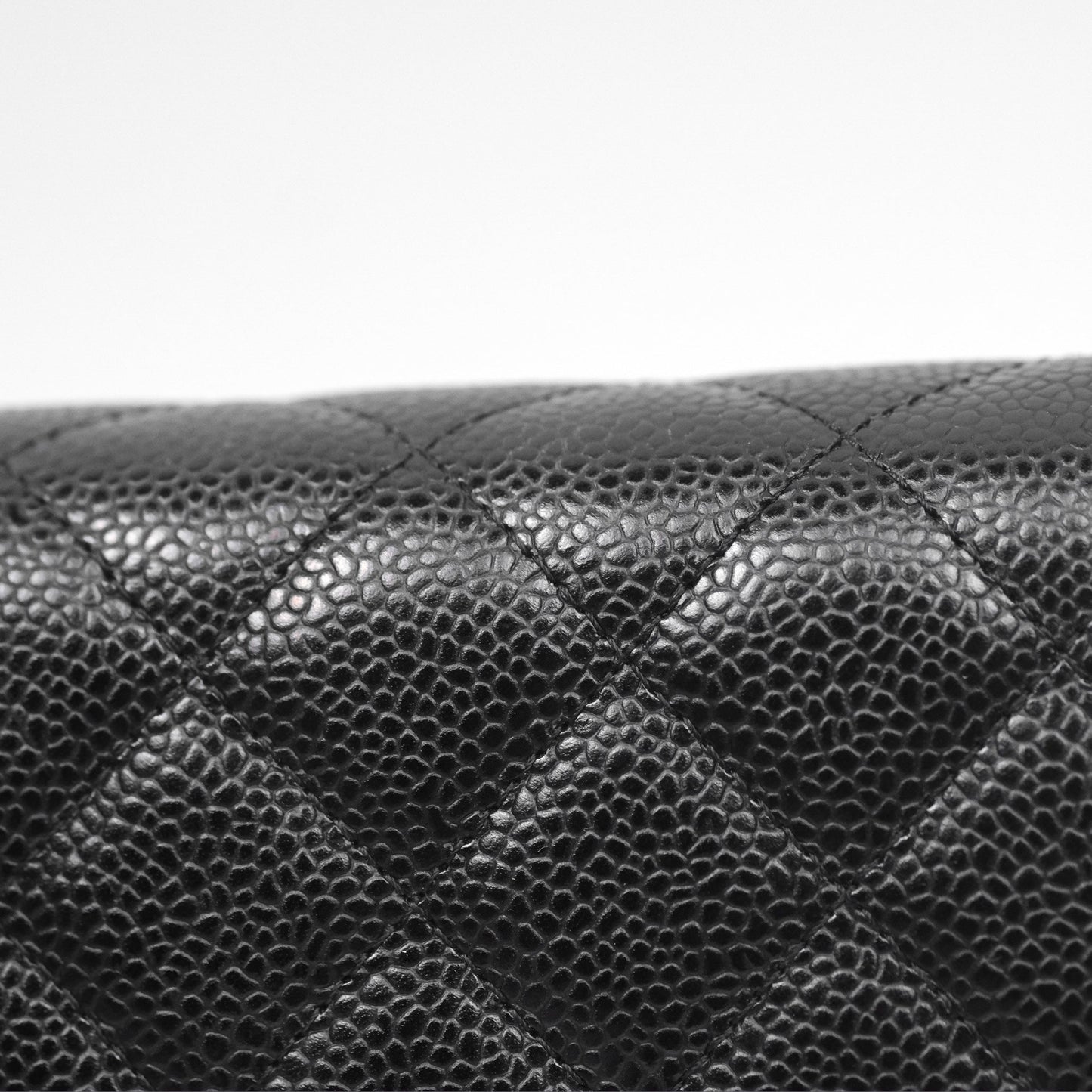 Chanel Classic Wallet On Chain WOC Quilted Black Caviar Gold Hardware