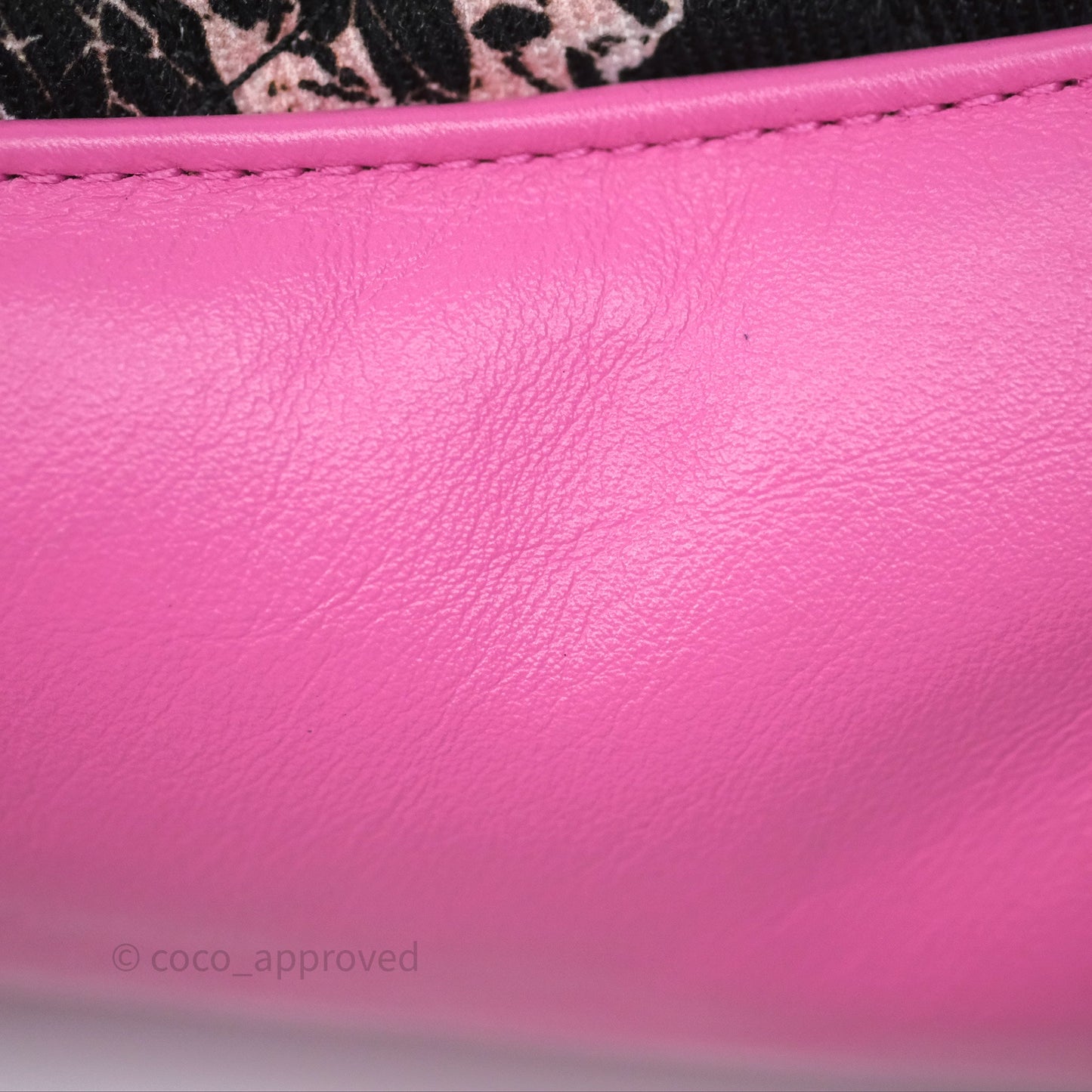 Chanel 31 Large Shopping Bag Leaves Printed Canvas/ Calfskin Pink