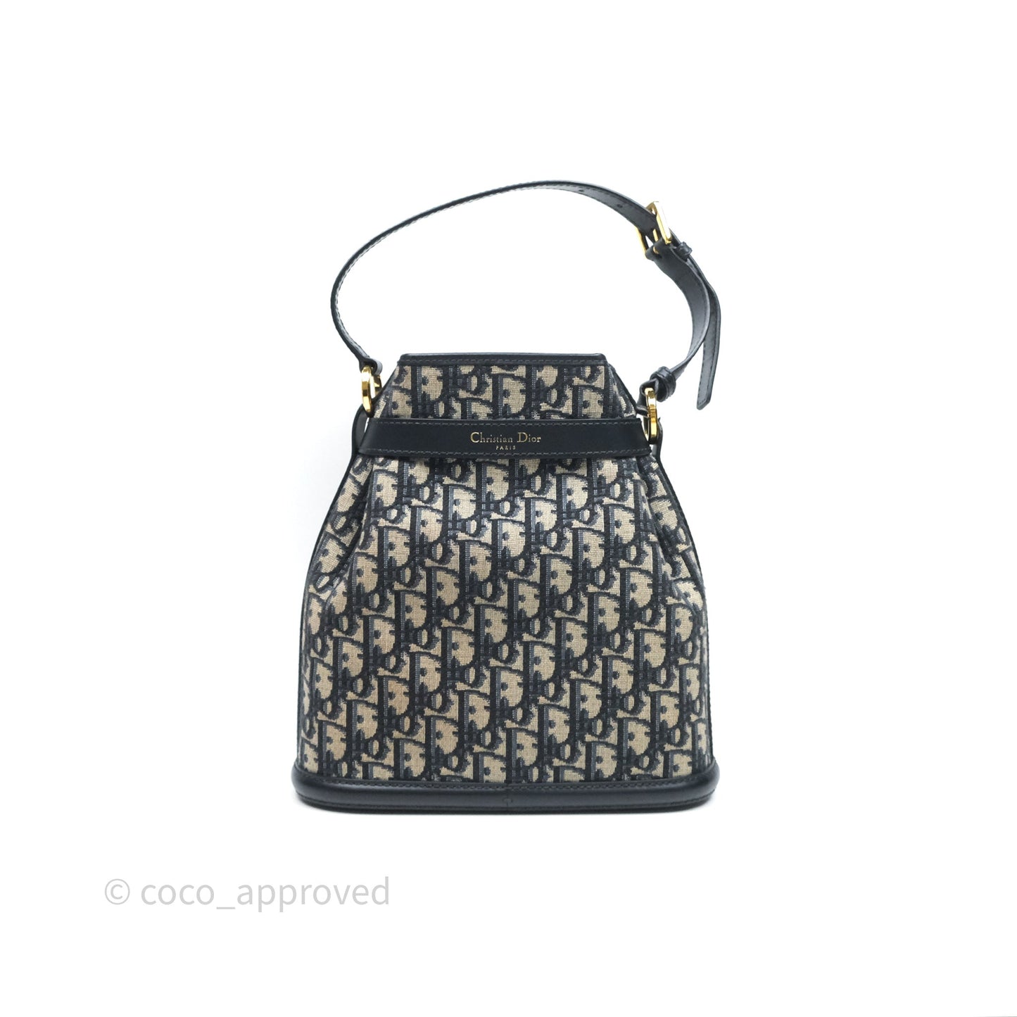 Christian Dior Medium O C'est Dior Bucket Bag Blue Dior Oblique Jacquard