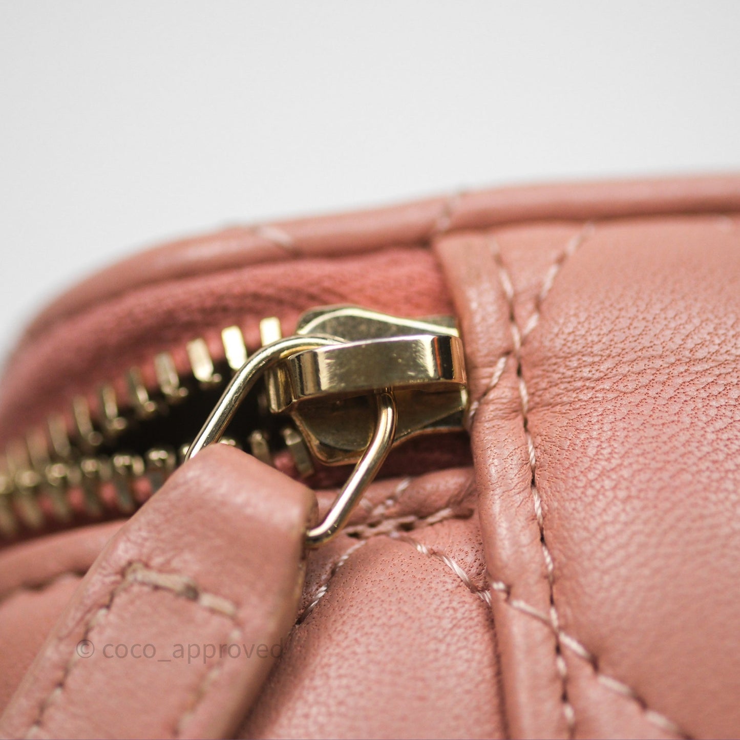 Chanel Mini Pearl Crush Vanity With Chain Pink Gold Hardware