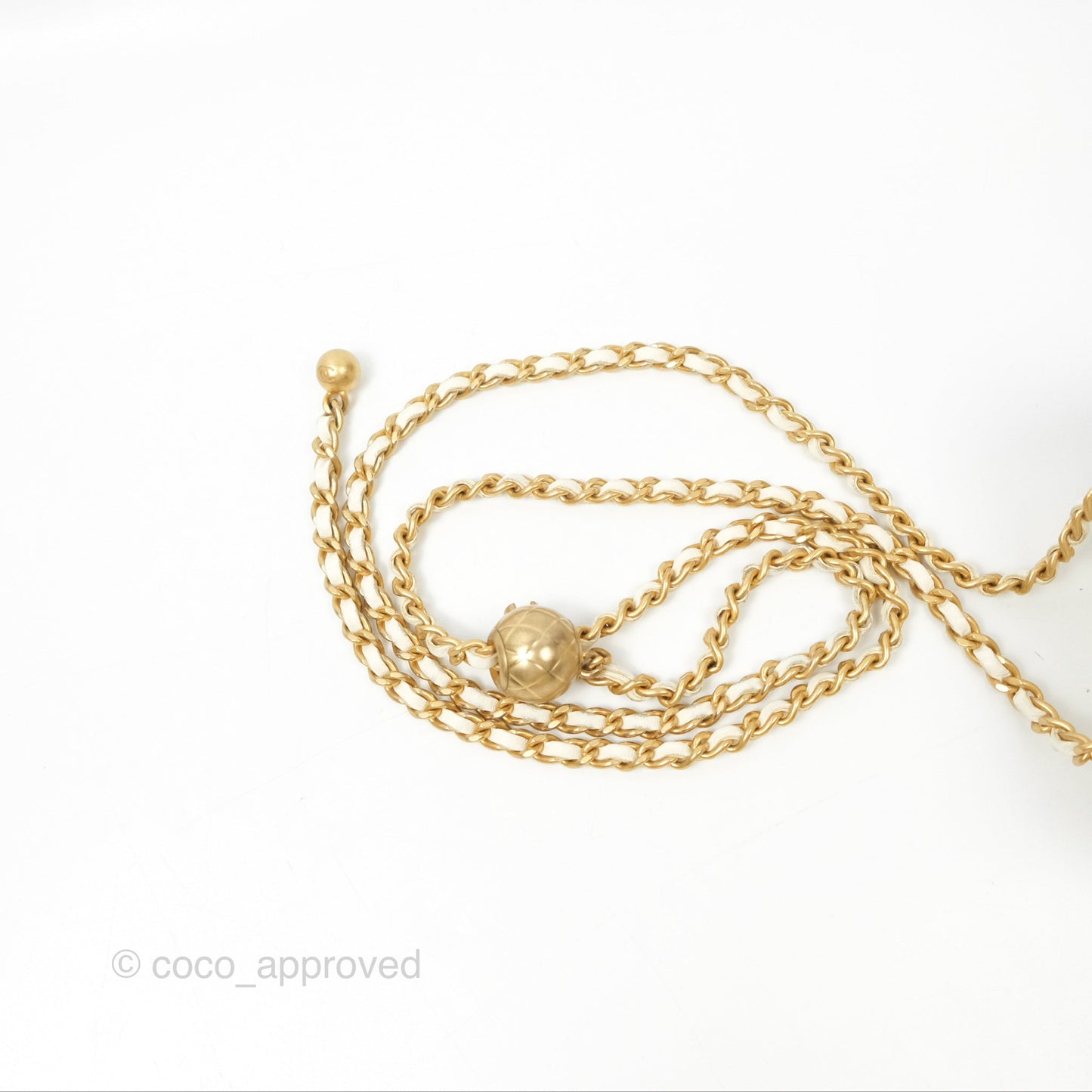 Chanel Mini Pearl Crush Vanity With Chain White Lambskin Gold Hardware