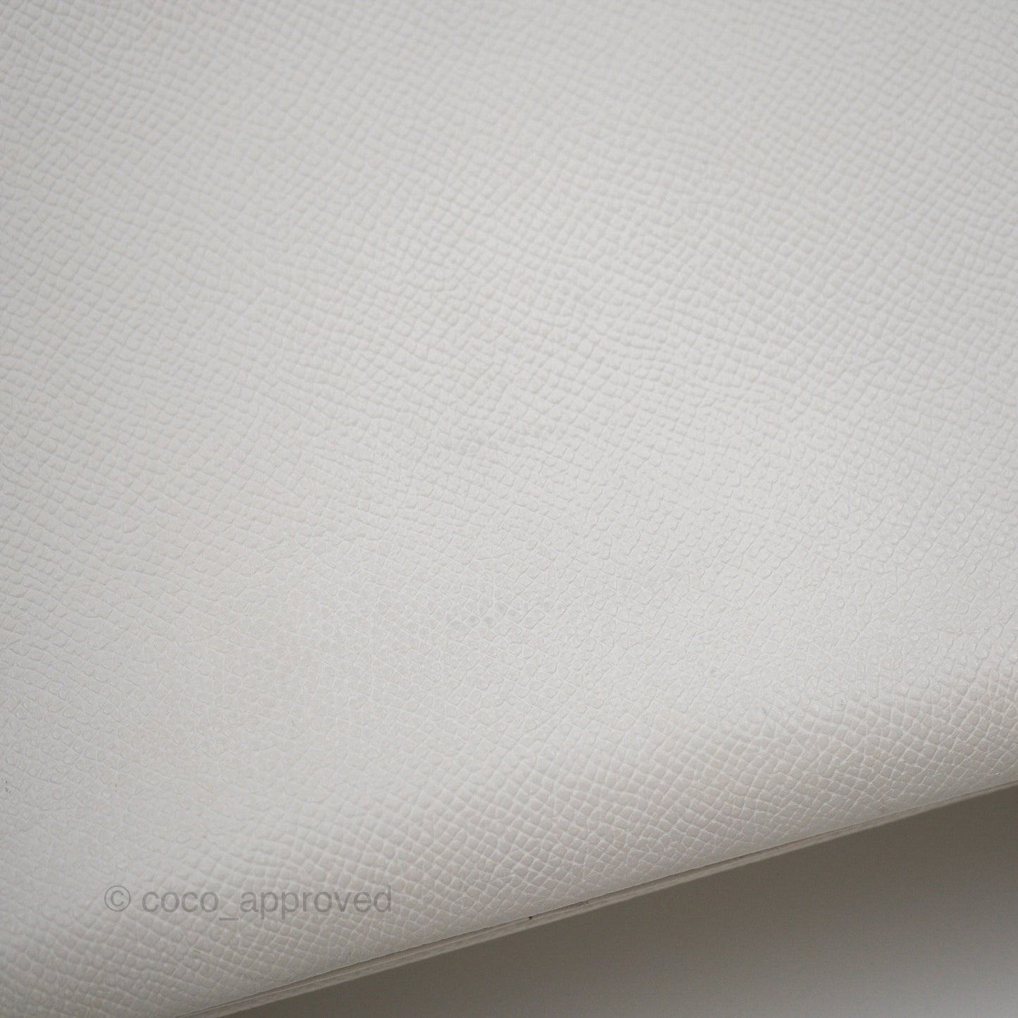 Hermès Birkin 30 Retourne White Epsom Palladium Hardware