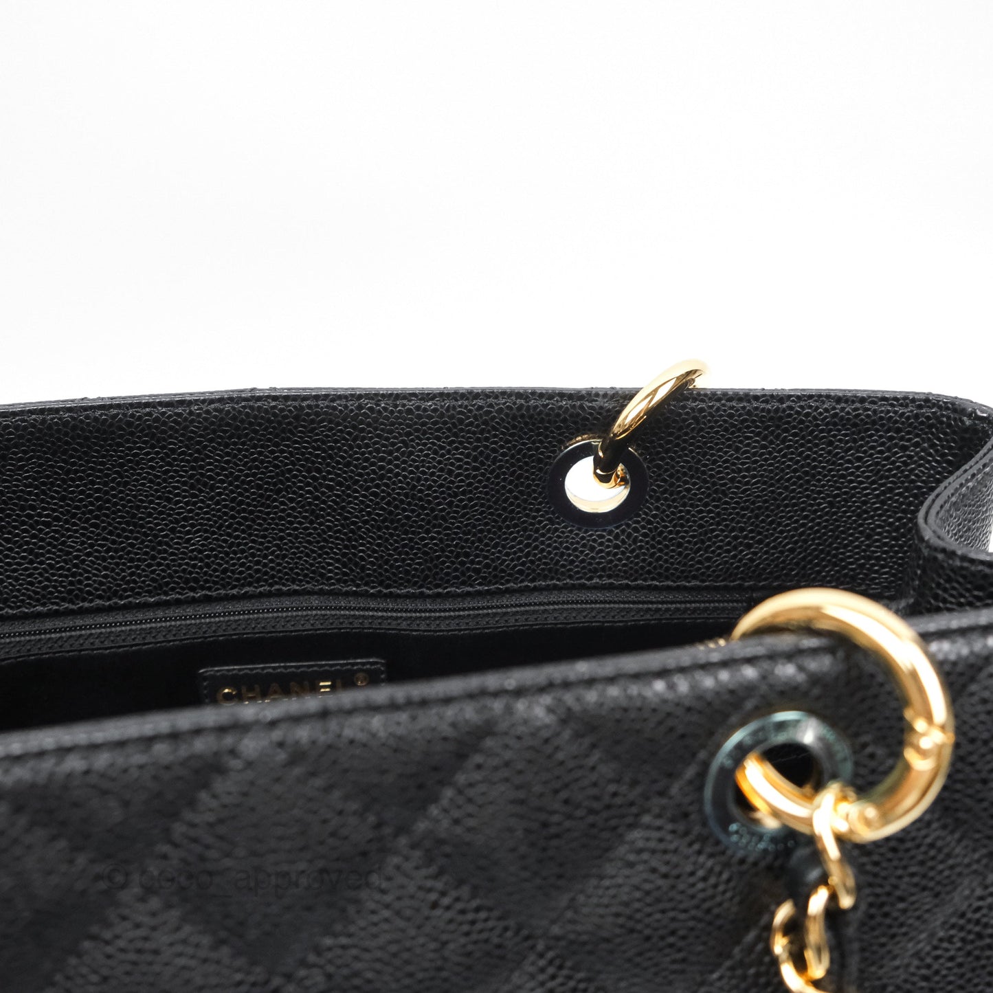 Chanel GST Black Caviar Gold Hardware
