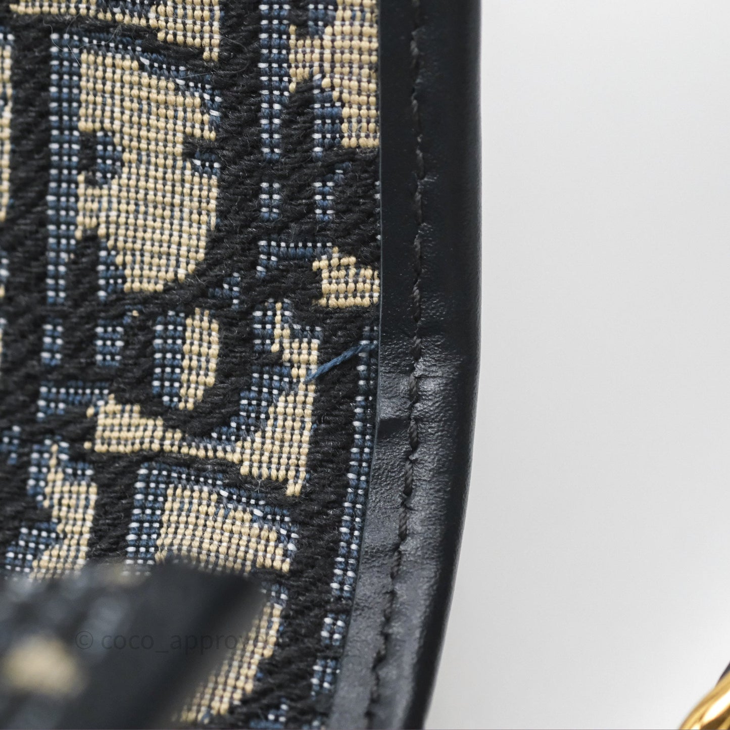 Christian Dior 30 Montaigne Chain Bag Blue Dior Oblique Jacquard