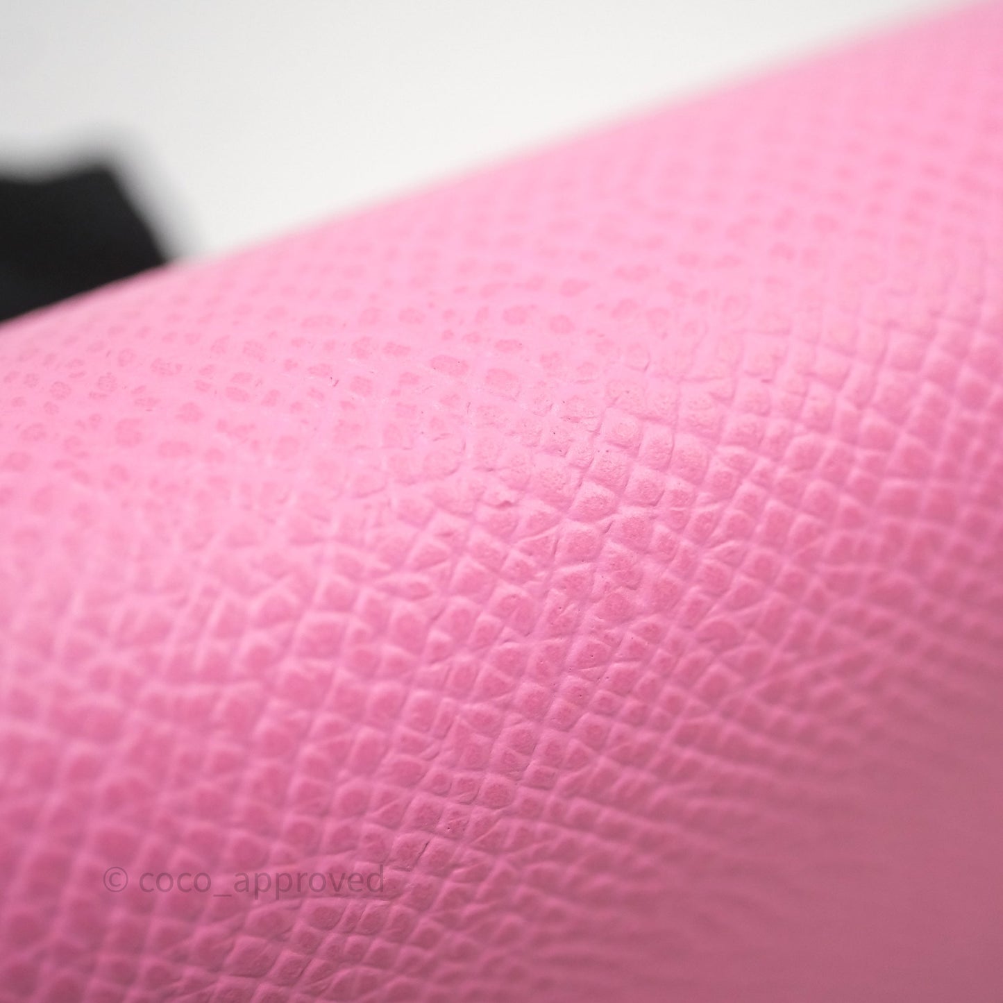 Hermès Kelly Wallet Bubblegum Epsom Palladium Hardware