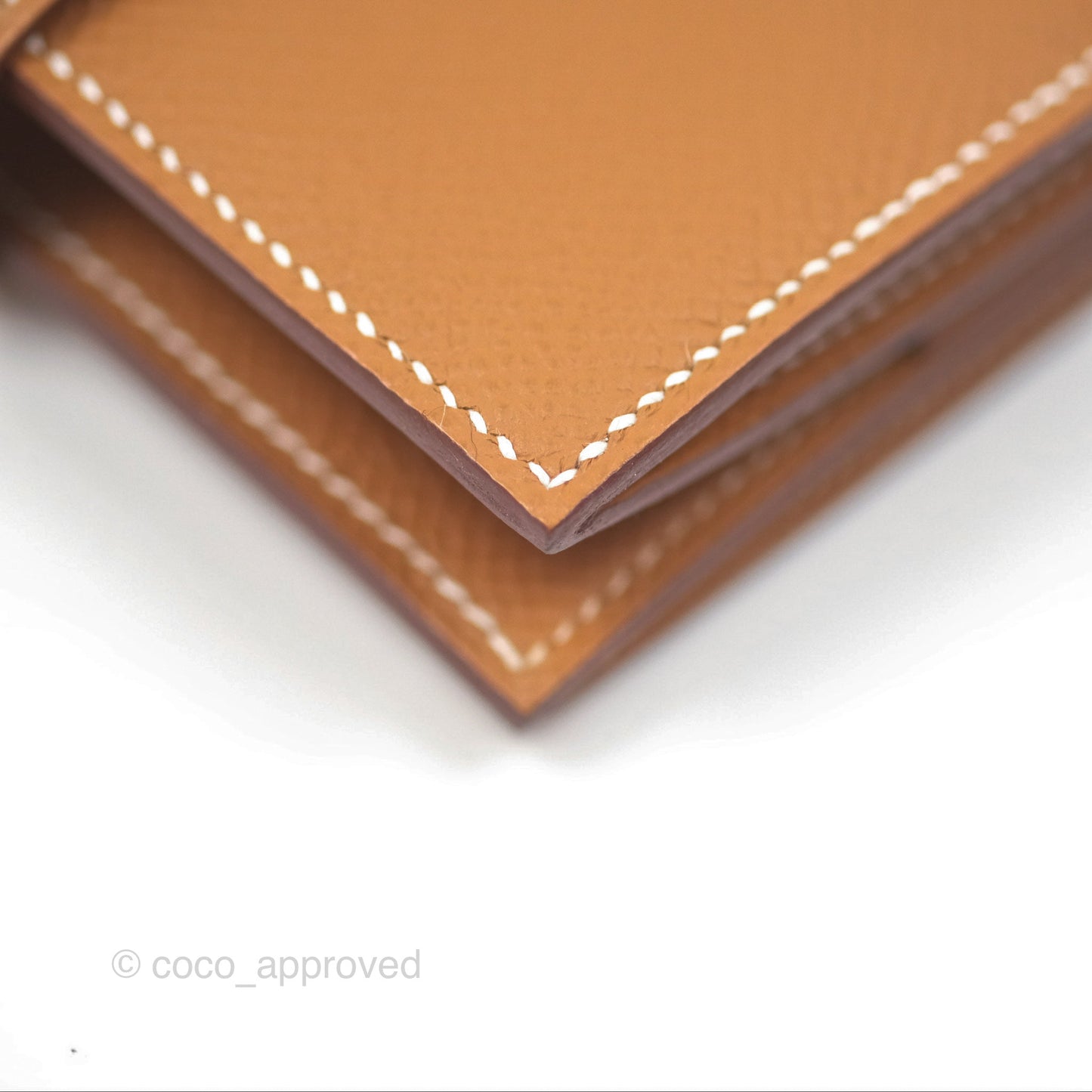 Hermès Bearn Mini Wallet Gold 37 Epsom Palladium Hardware