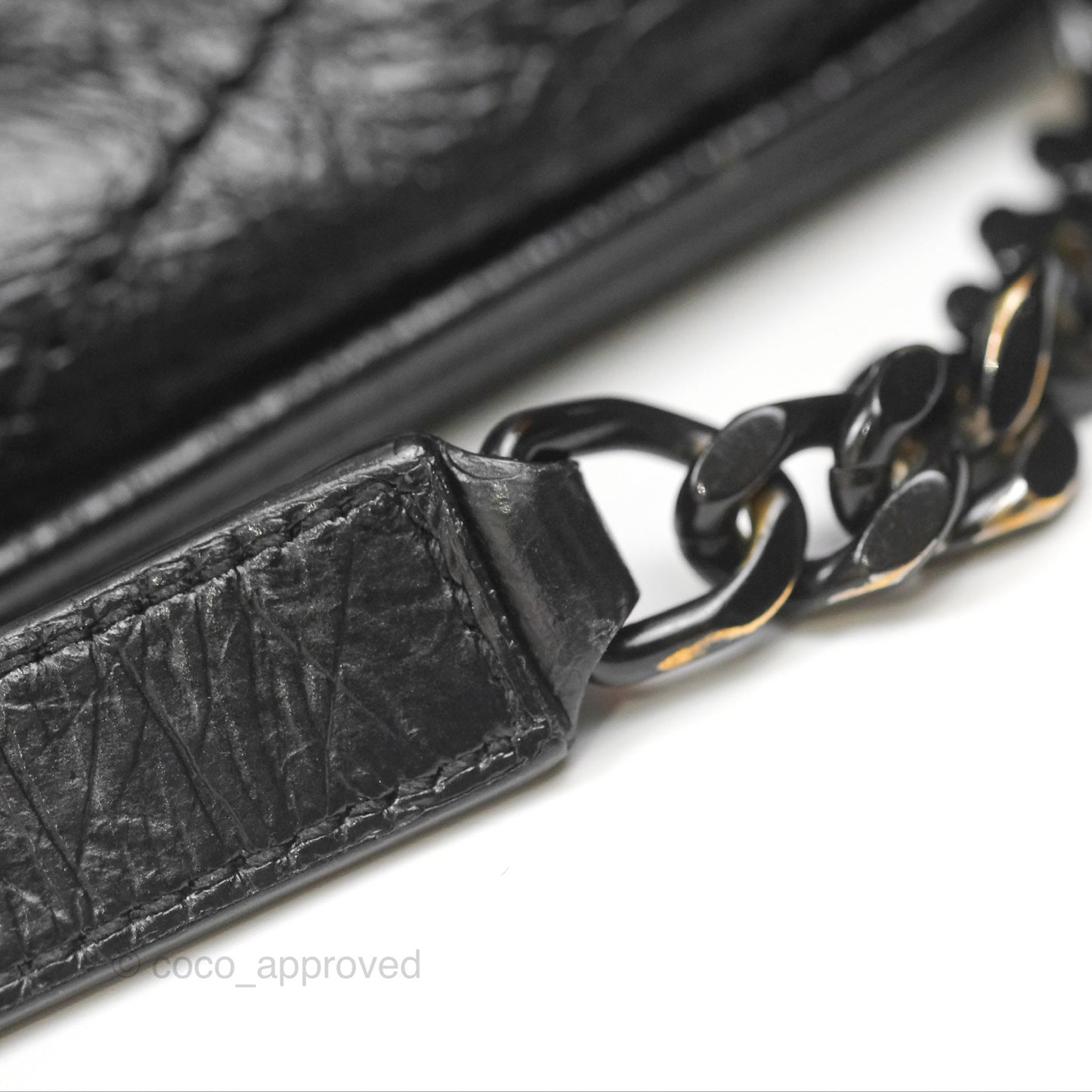 Saint Laurent Medium Niki Chain Bag Crinkled Calfskin So Black