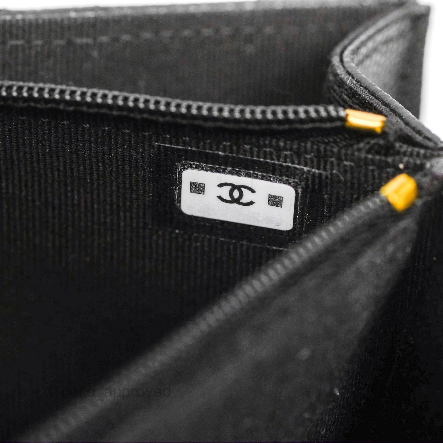 Chanel WOC Bag Charm Black Caviar Gold Hardware